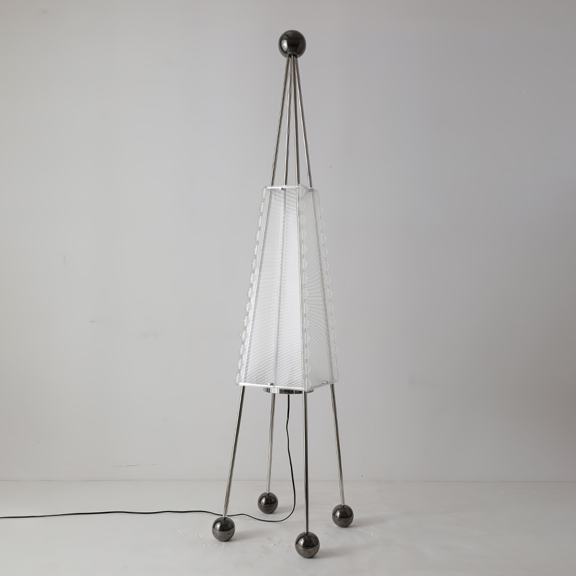 Tetra Industrial Acrylic Floor Lamp-Neutral Decor