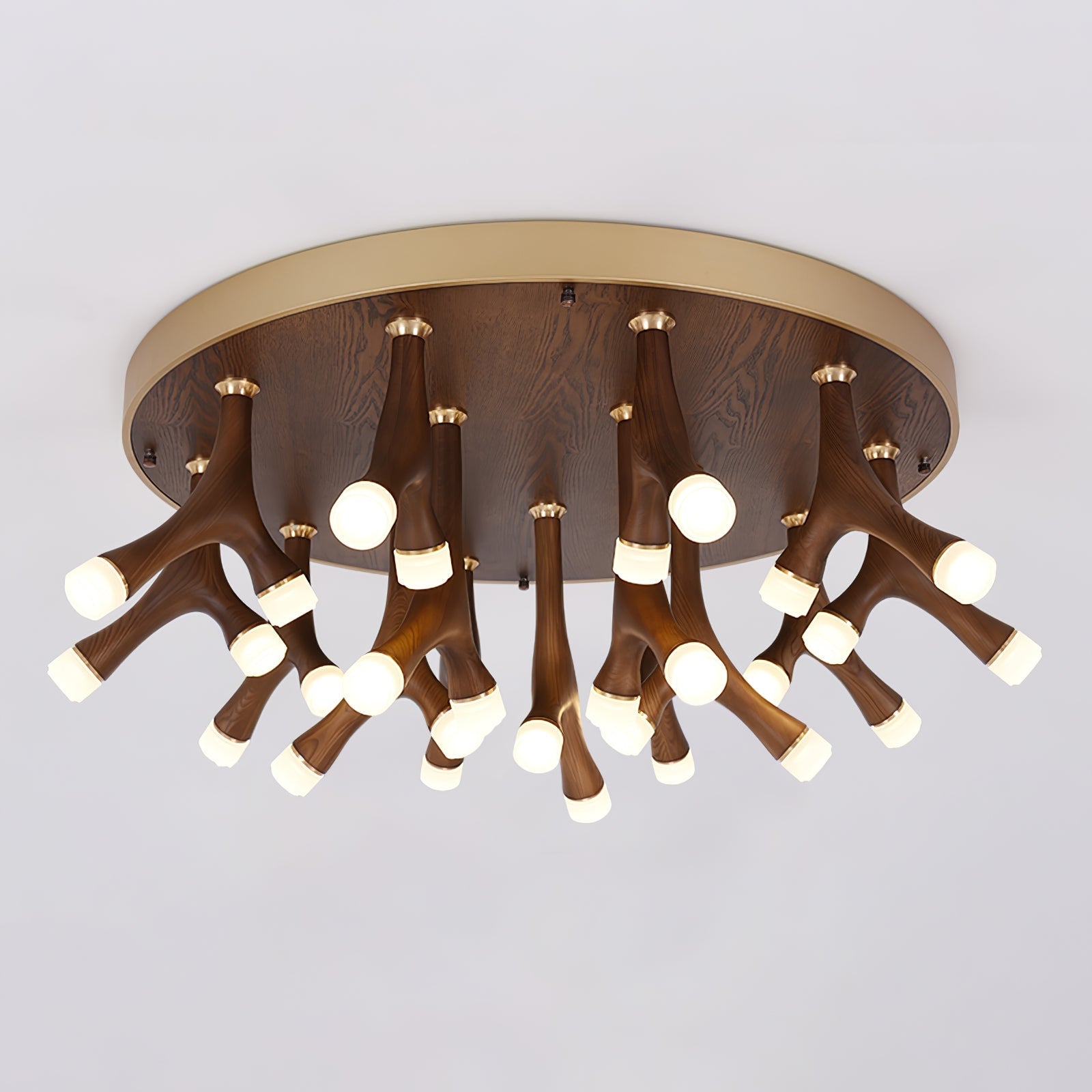 Vilorion Nature-Inspired Wood Ceiling Light-Neutral Decor