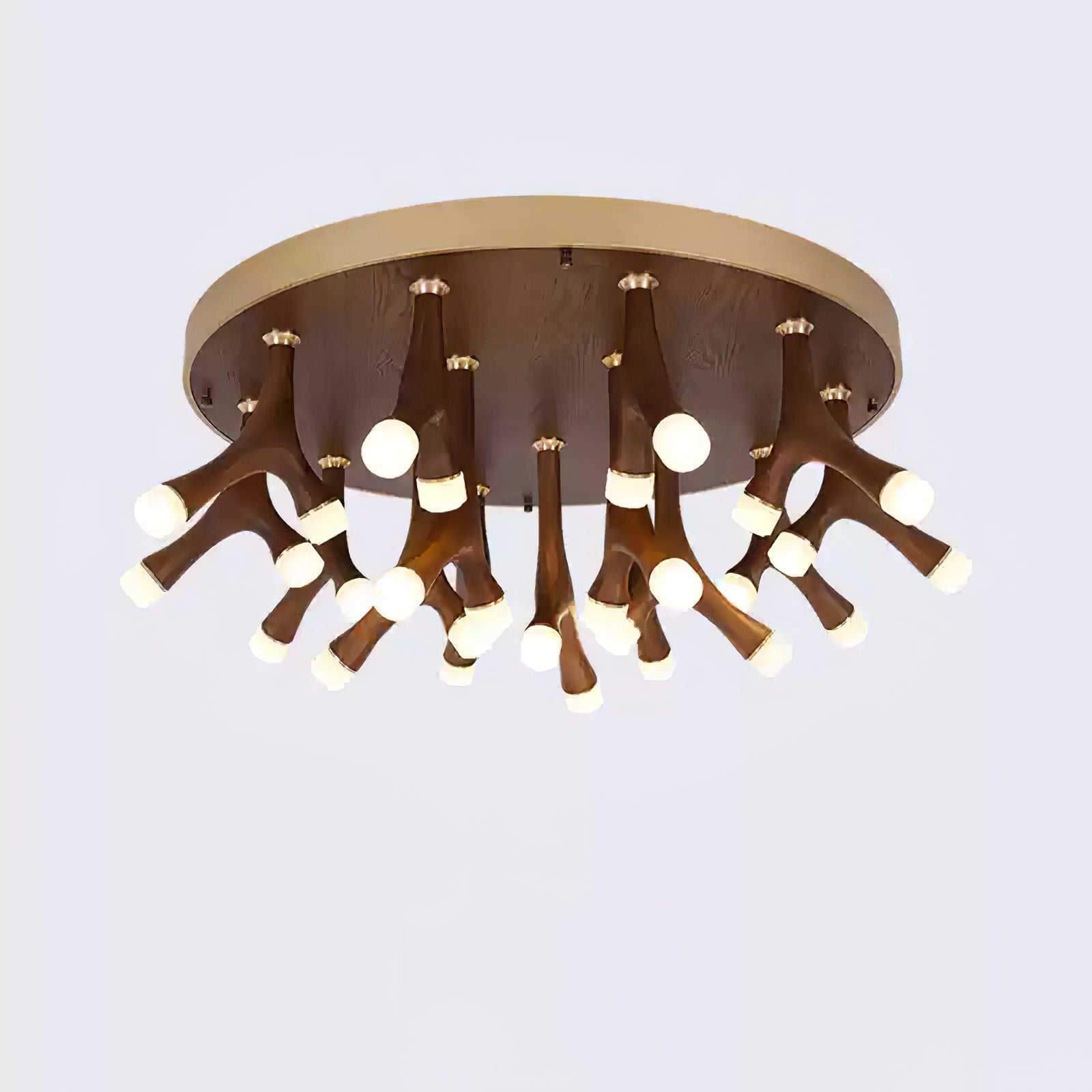 Vilorion Nature-Inspired Wood Ceiling Light-Neutral Decor