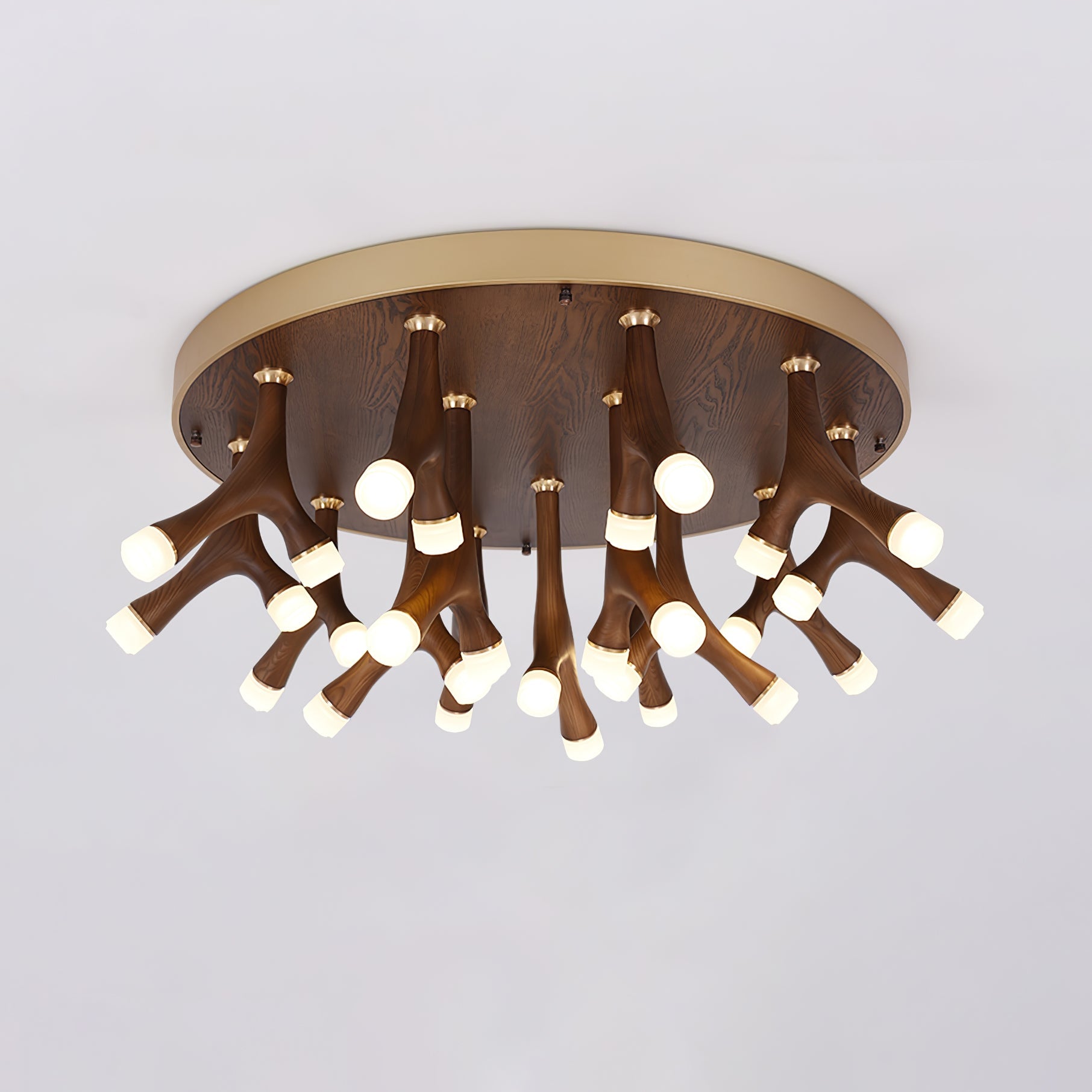 Vilorion Nature-Inspired Wood Ceiling Light-Neutral Decor