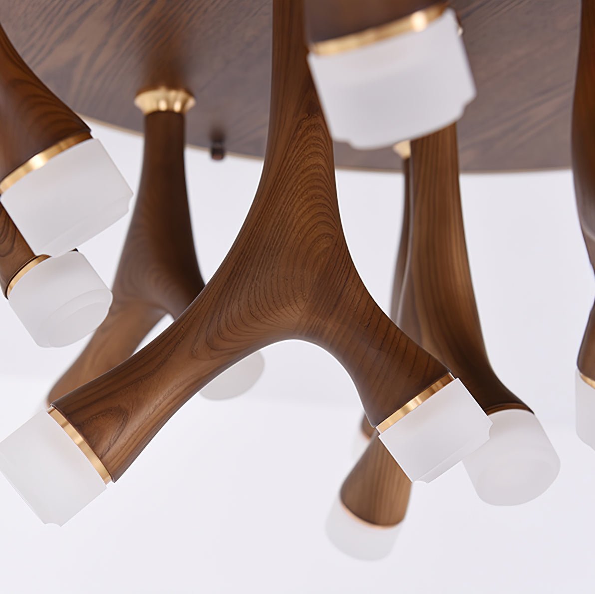 Vilorion Nature-Inspired Wood Ceiling Light-Neutral Decor