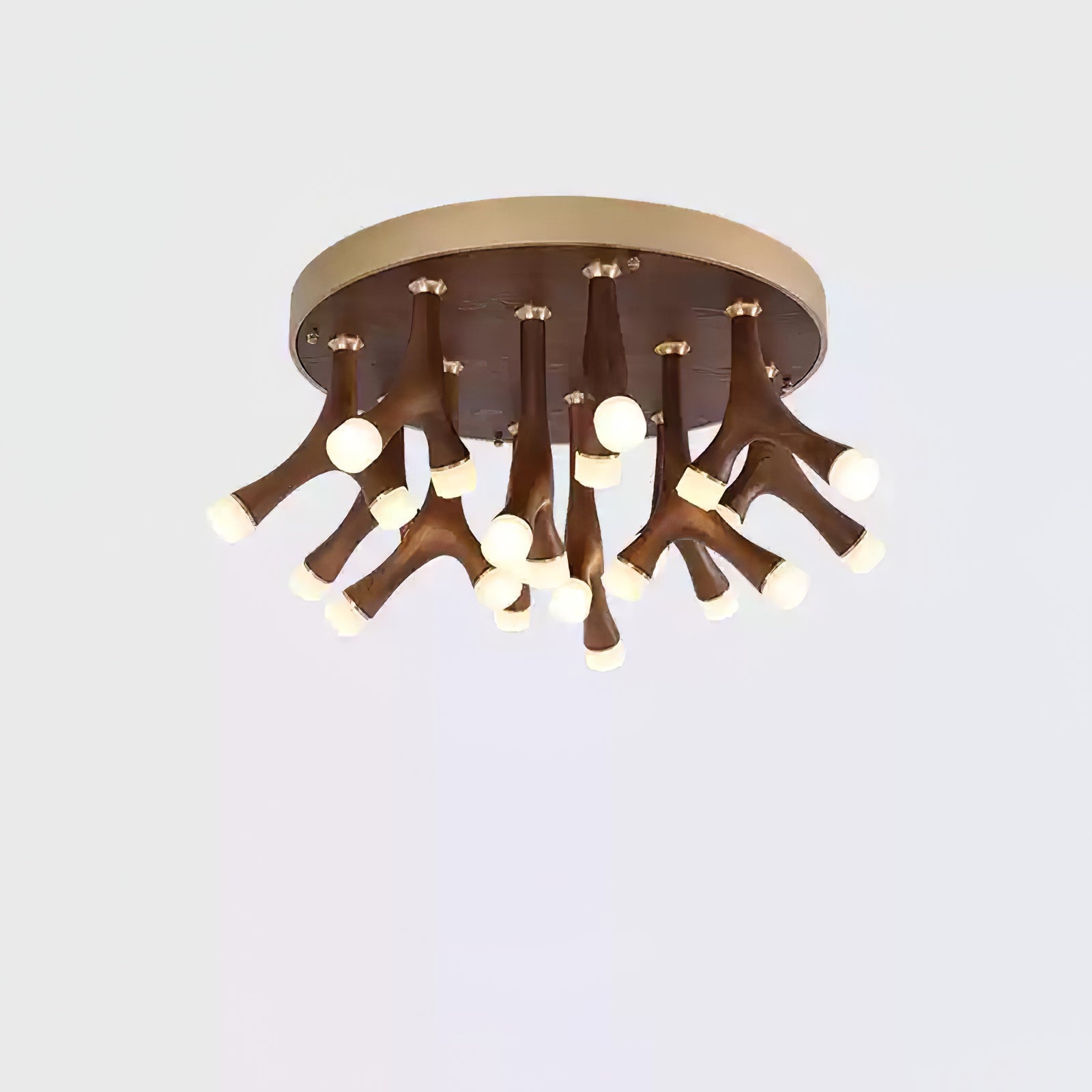 Vilorion Nature-Inspired Wood Ceiling Light-Neutral Decor
