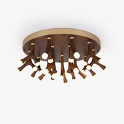 Vilorion Nature-Inspired Wood Ceiling Light-Neutral Decor