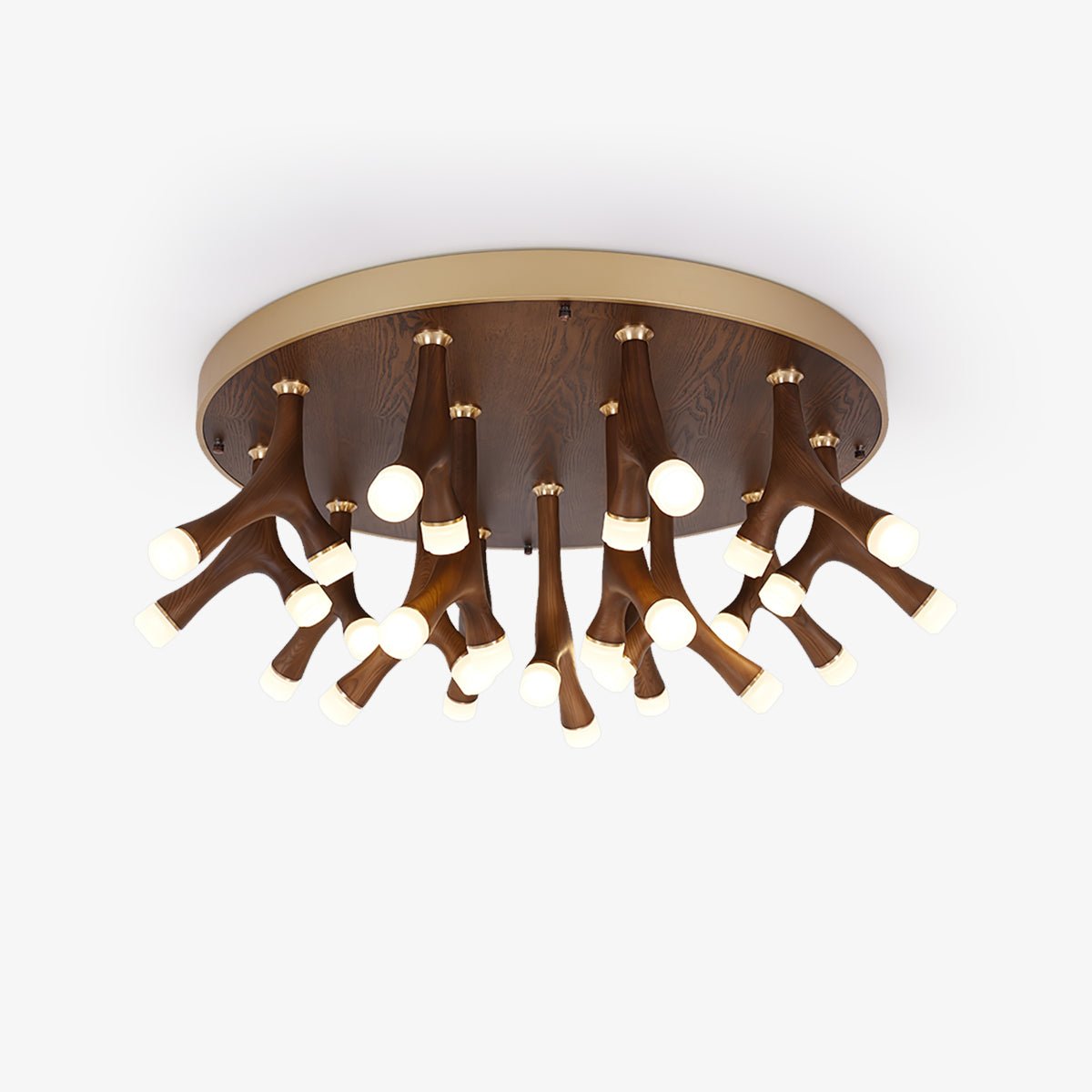 Vilorion Nature-Inspired Wood Ceiling Light-Neutral Decor