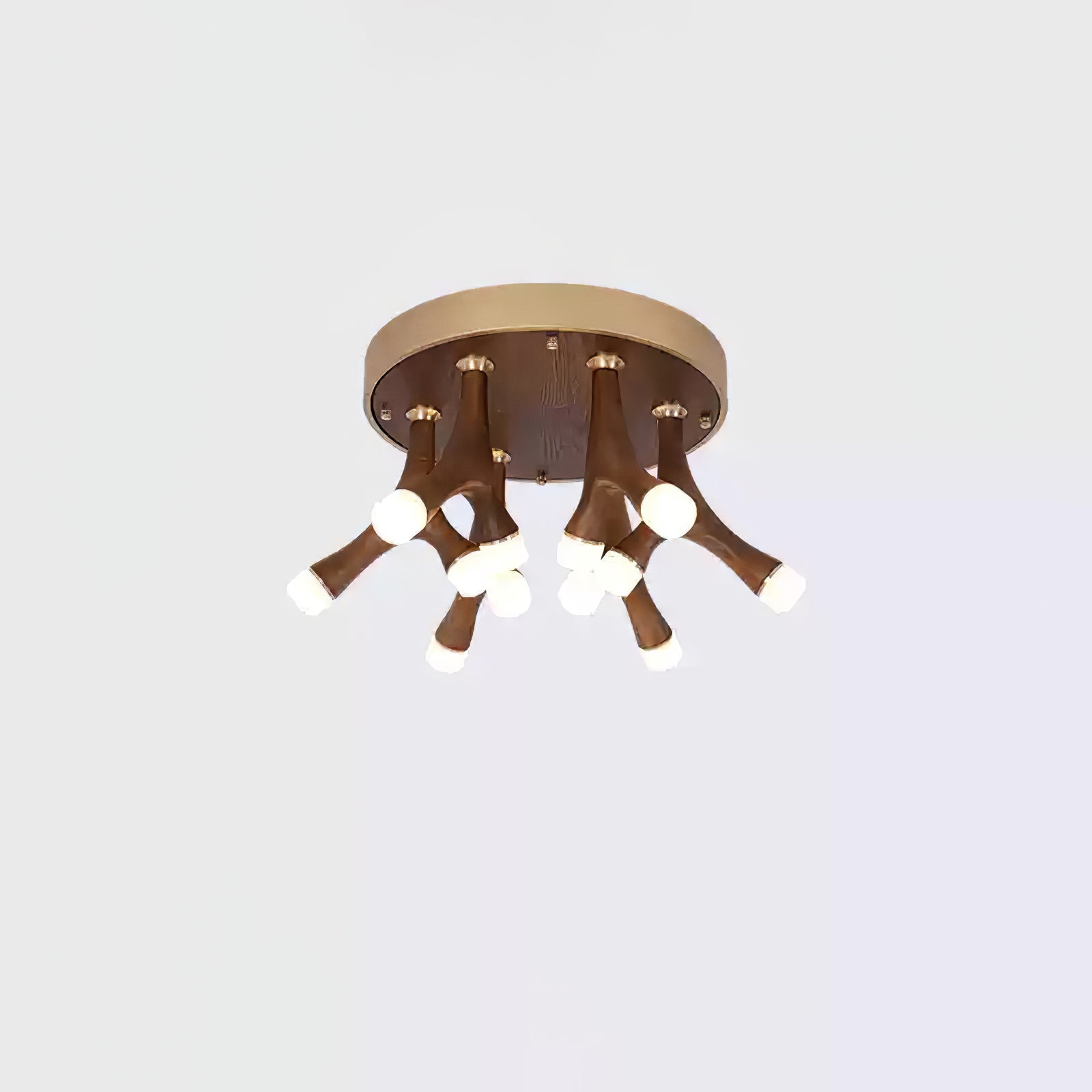 Vilorion Nature-Inspired Wood Ceiling Light-Neutral Decor