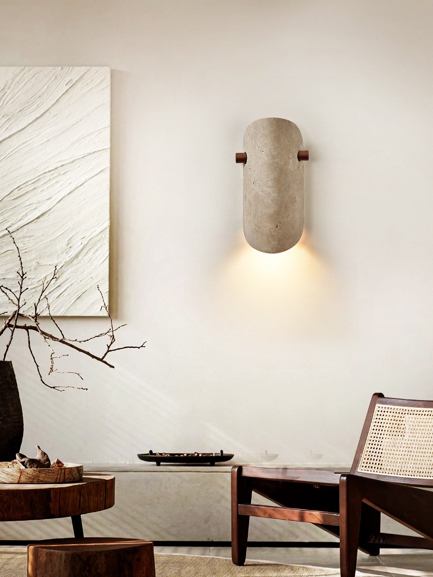 Terra Curve Wall Sconce-Neutral Decor