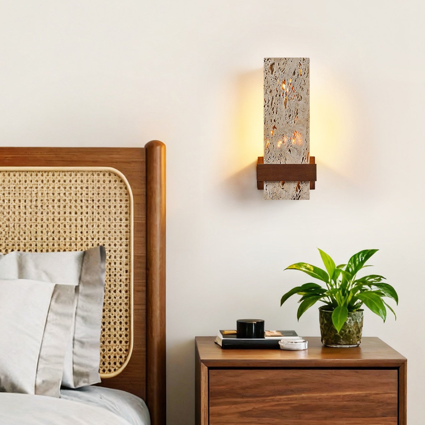 Terra Travertine Wall Light-Neutral Decor