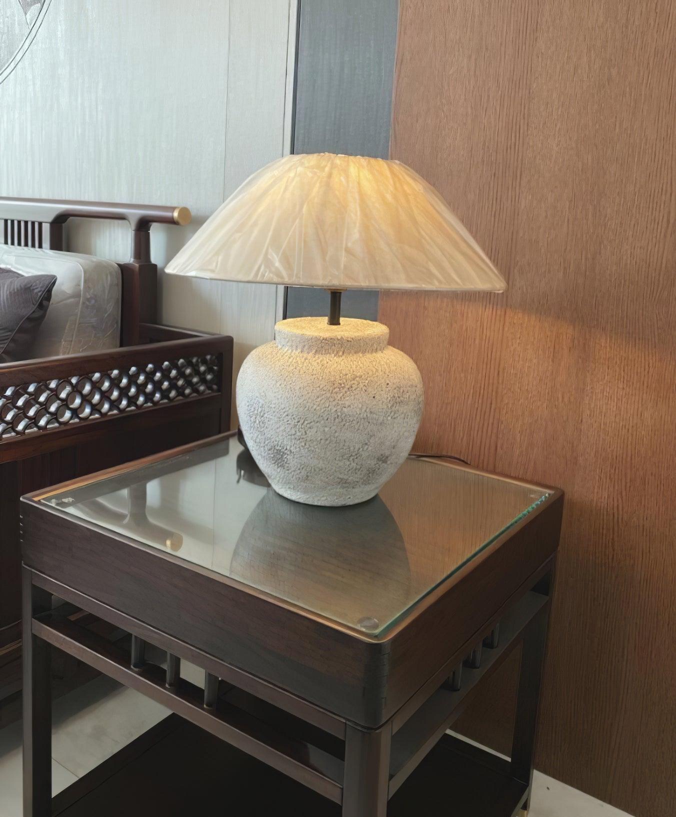 Ophaion Stone Table Lamp-Neutral Decor