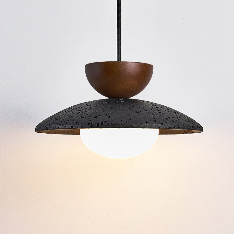 Terra Cotta Pendant Lamp-Neutral Decor