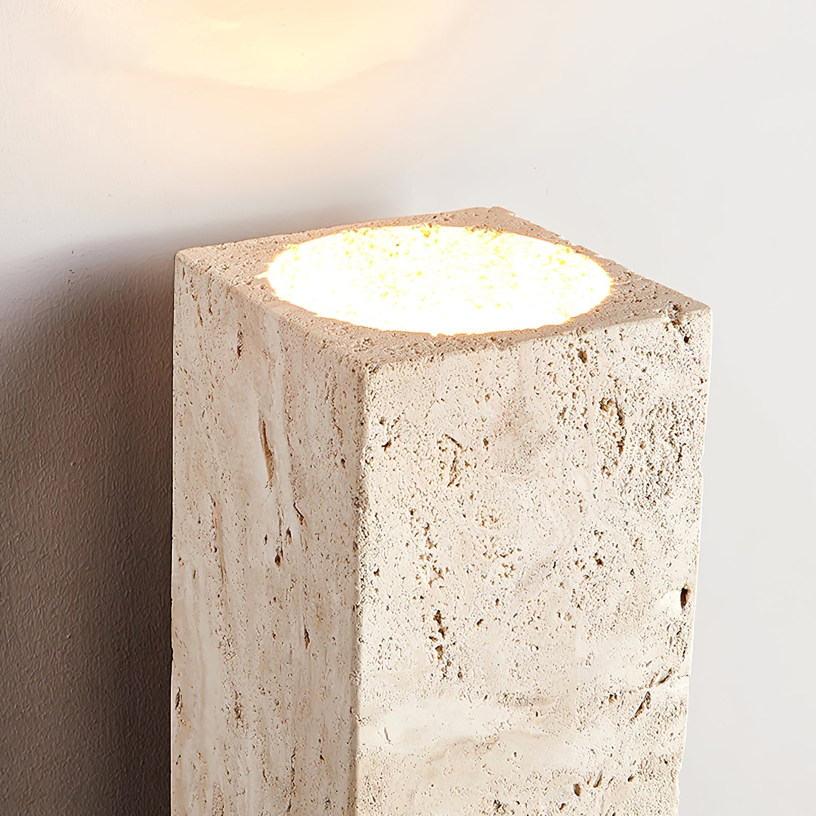 Elsoran Travertine Block Wall Light-Neutral Decor