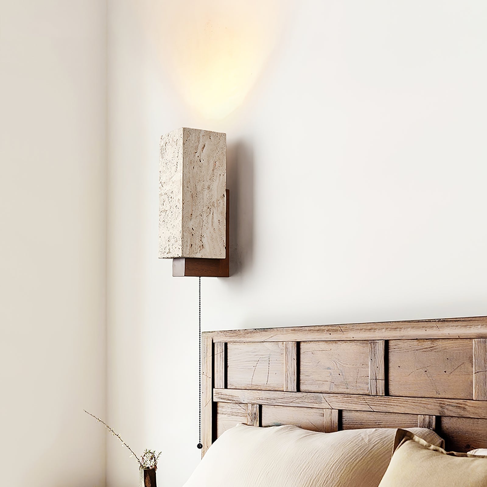 Elsoran Travertine Block Wall Light-Neutral Decor
