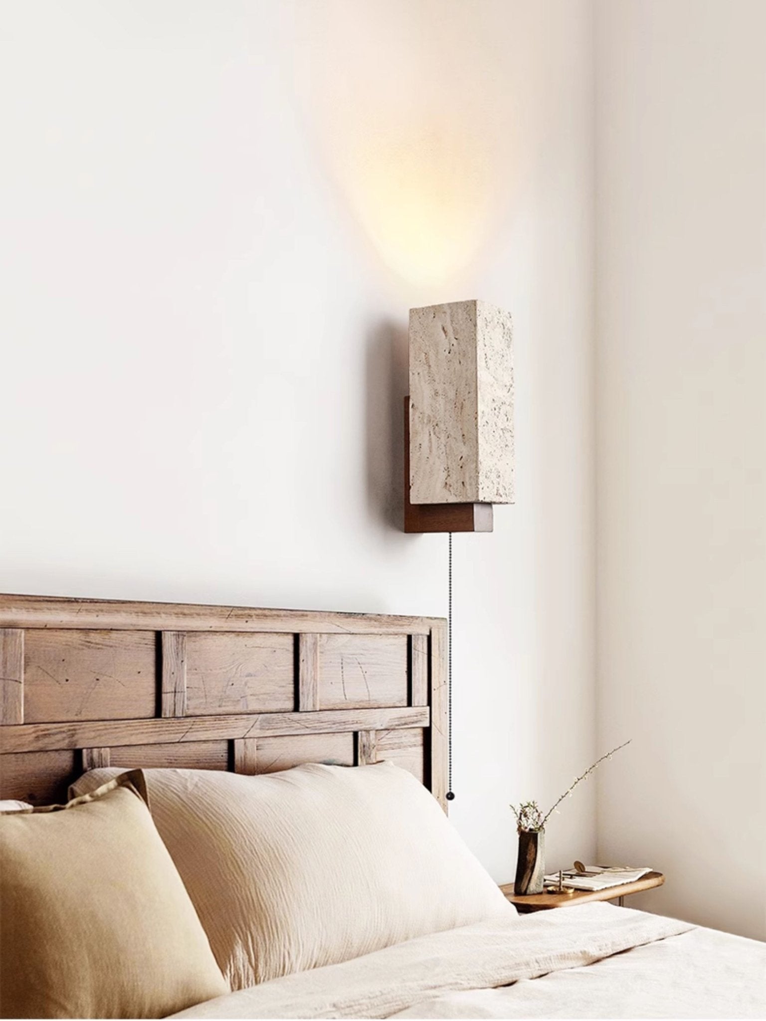 Elsoran Travertine Block Wall Light-Neutral Decor