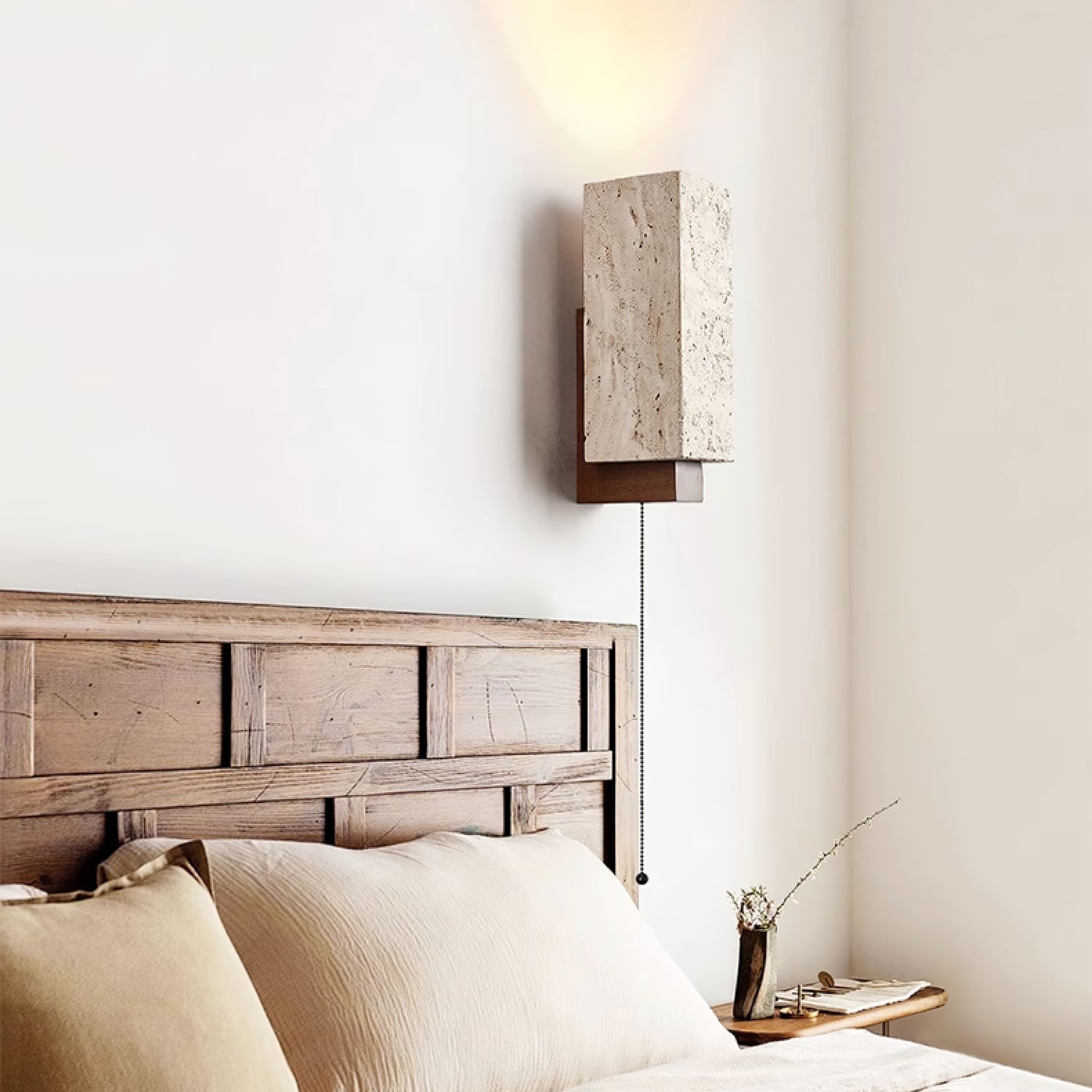 Elsoran Travertine Block Wall Light-Neutral Decor