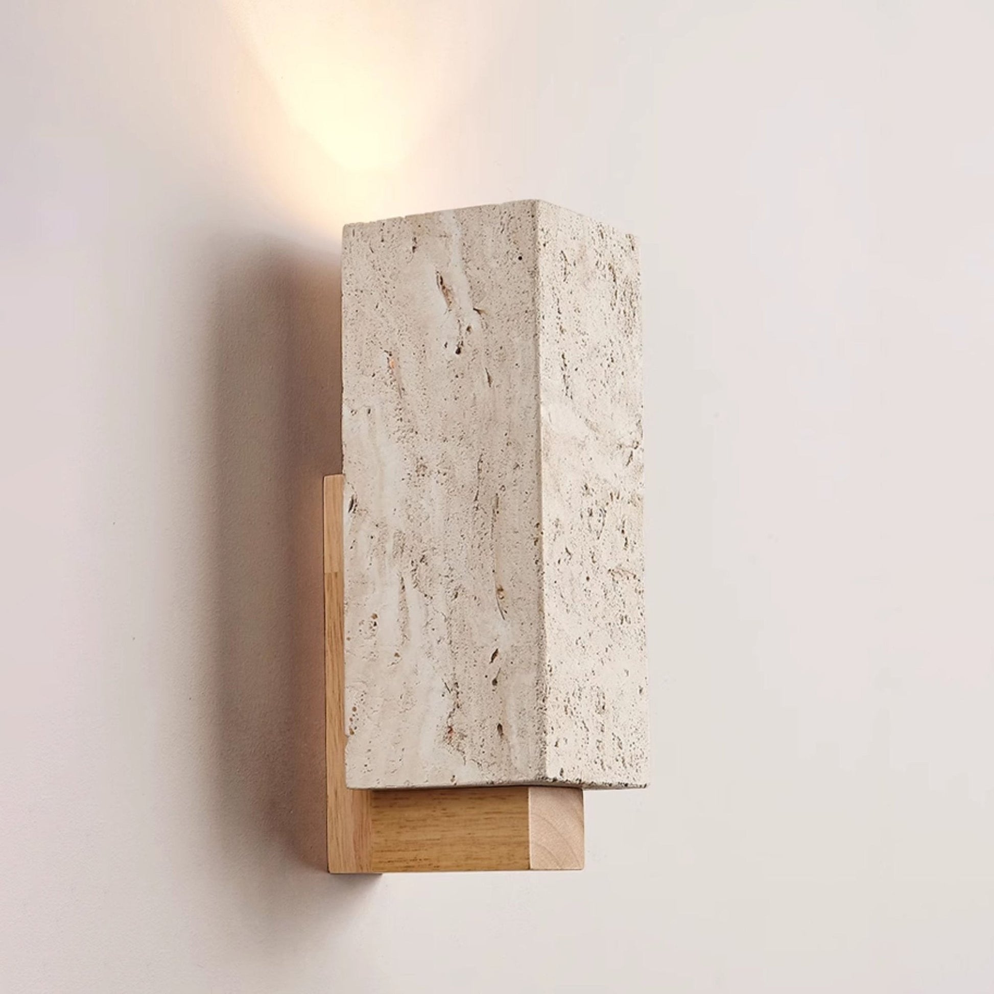 Elsoran Travertine Block Wall Light-Neutral Decor