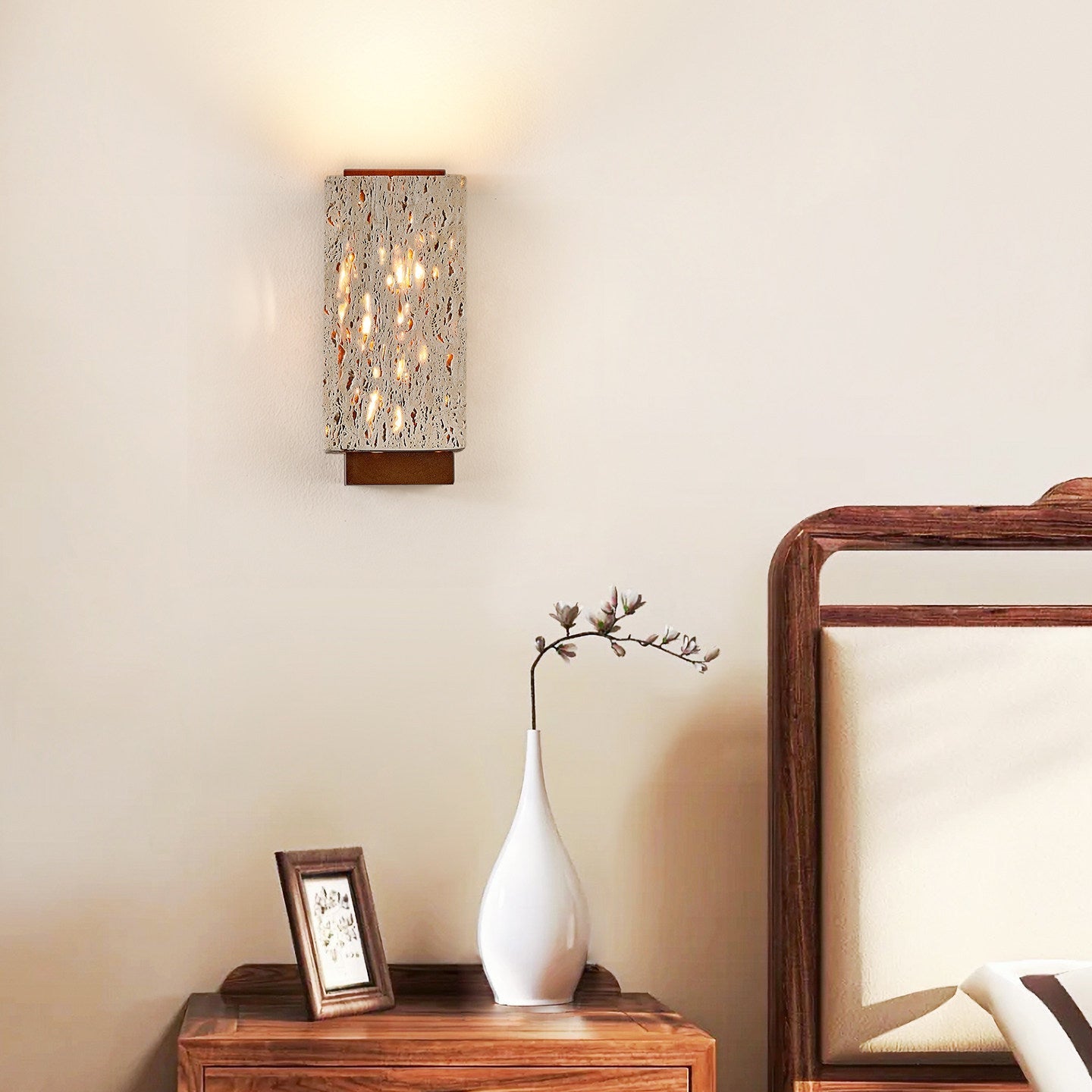 Terra Glow Corner Wall Light-Neutral Decor