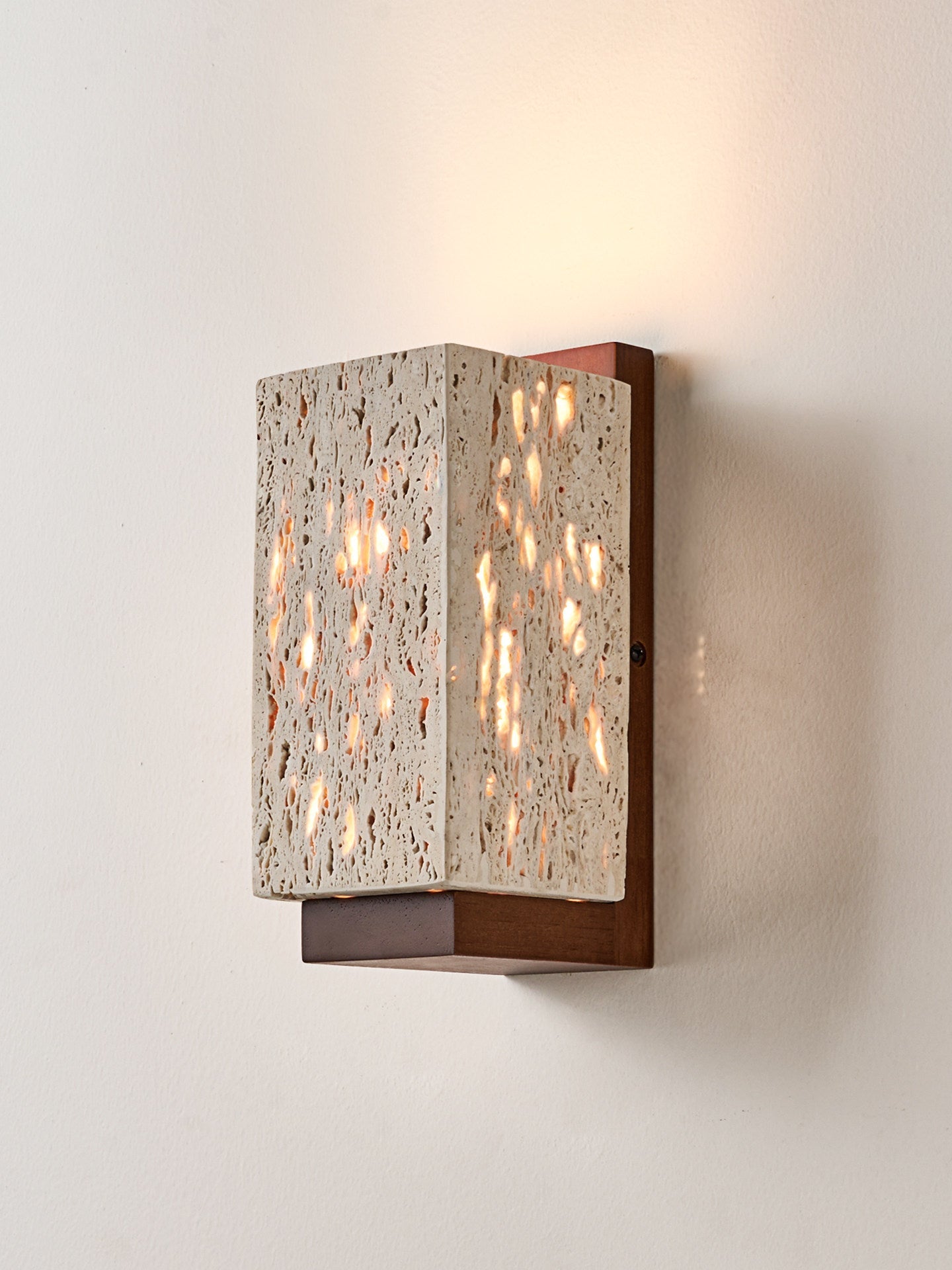 Terra Glow Corner Wall Light-Neutral Decor