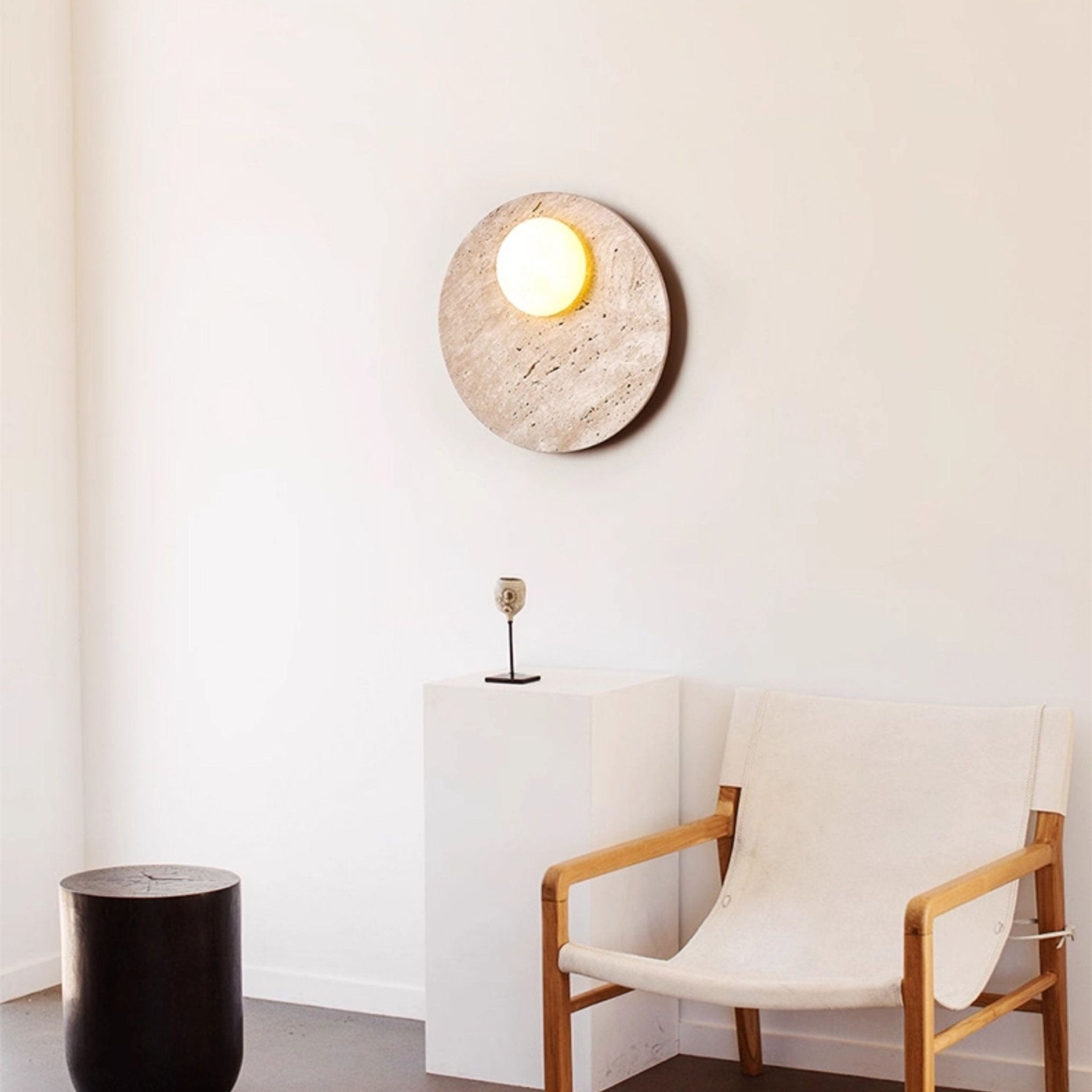 Terra Lume Orb Wall Lamp-Neutral Decor