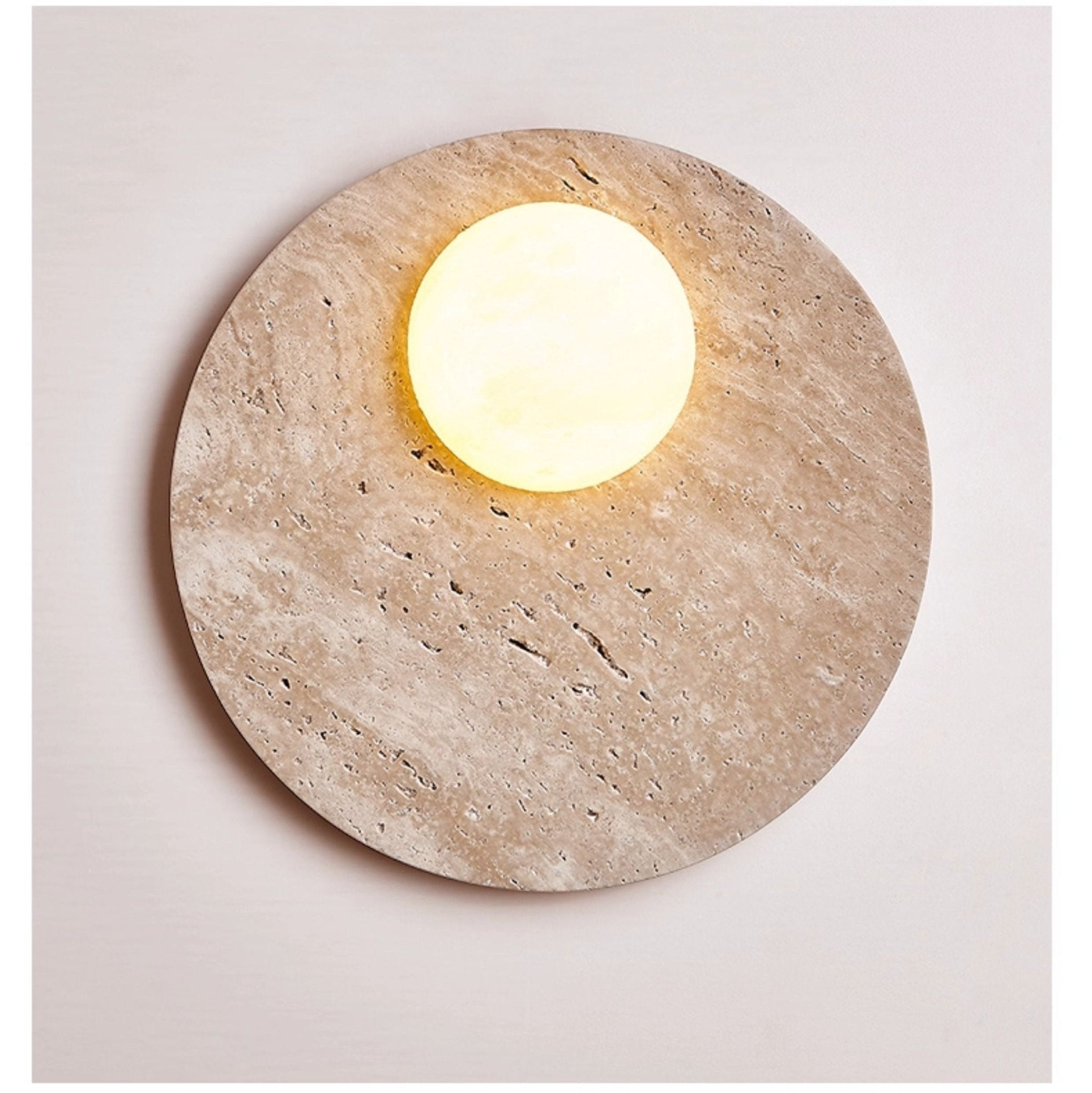 Terra Lume Orb Wall Lamp-Neutral Decor
