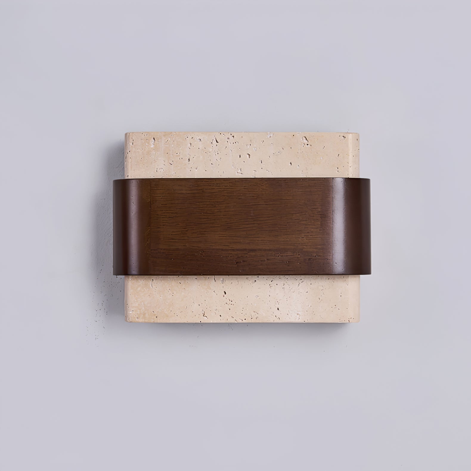Ulnoros Paneled Travertine Wall Light-Neutral Decor