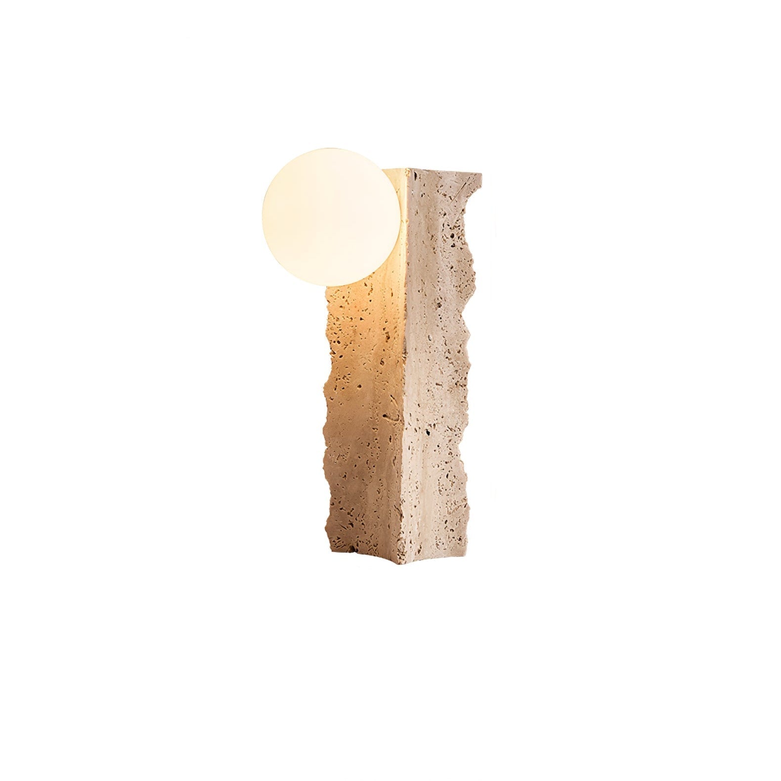 Vyrnora Travertine Slab Table Lamp-Neutral Decor