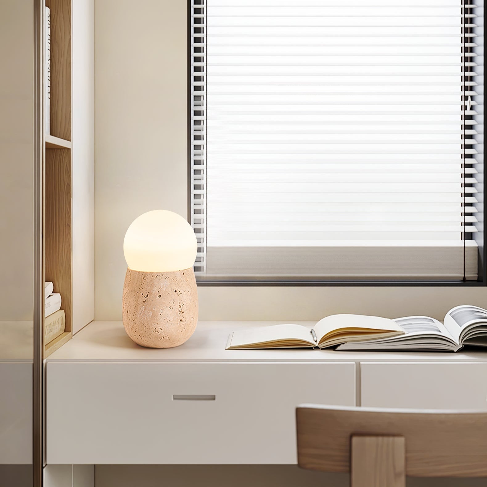 Crestin Orb Table Lamp-Neutral Decor