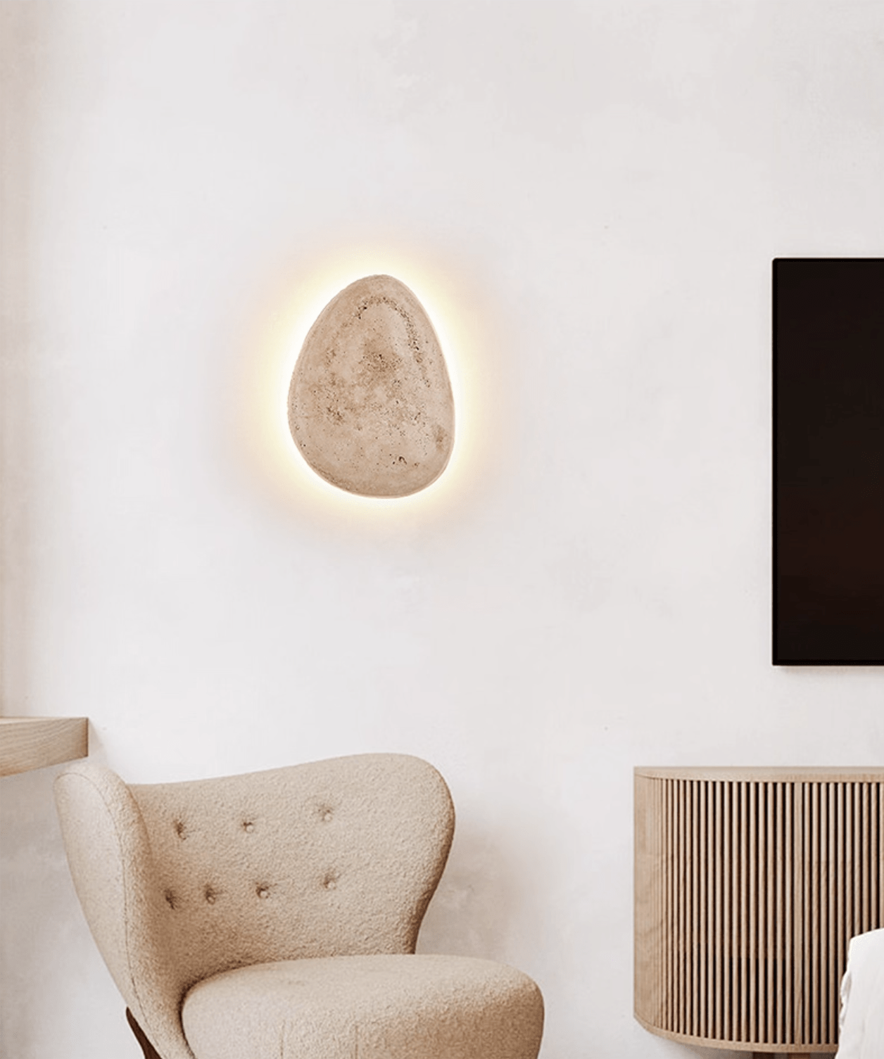 Xald Ovo Wall Light-Neutral Decor