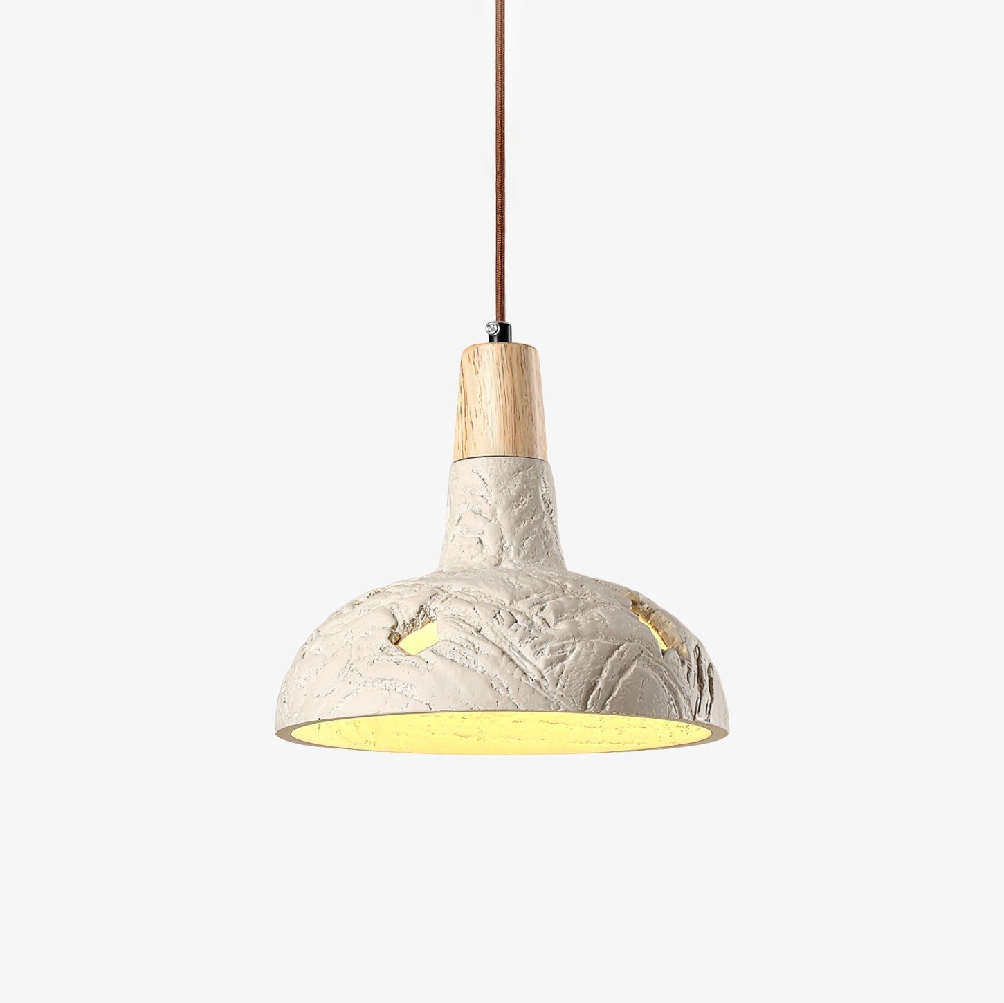 Ormarion Nordic Art Carve Cement Pendant Lamp-Neutral Decor
