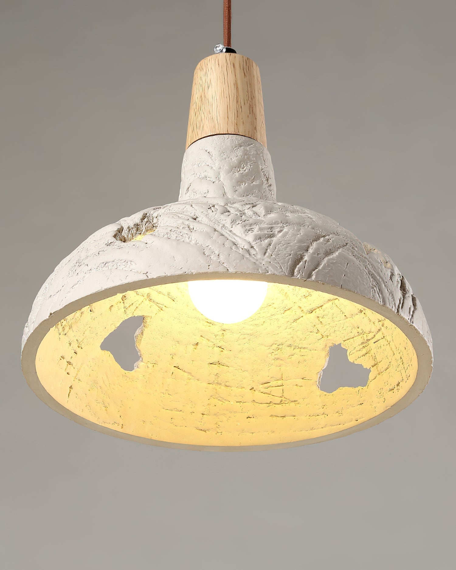 Ormarion Nordic Art Carve Cement Pendant Lamp-Neutral Decor
