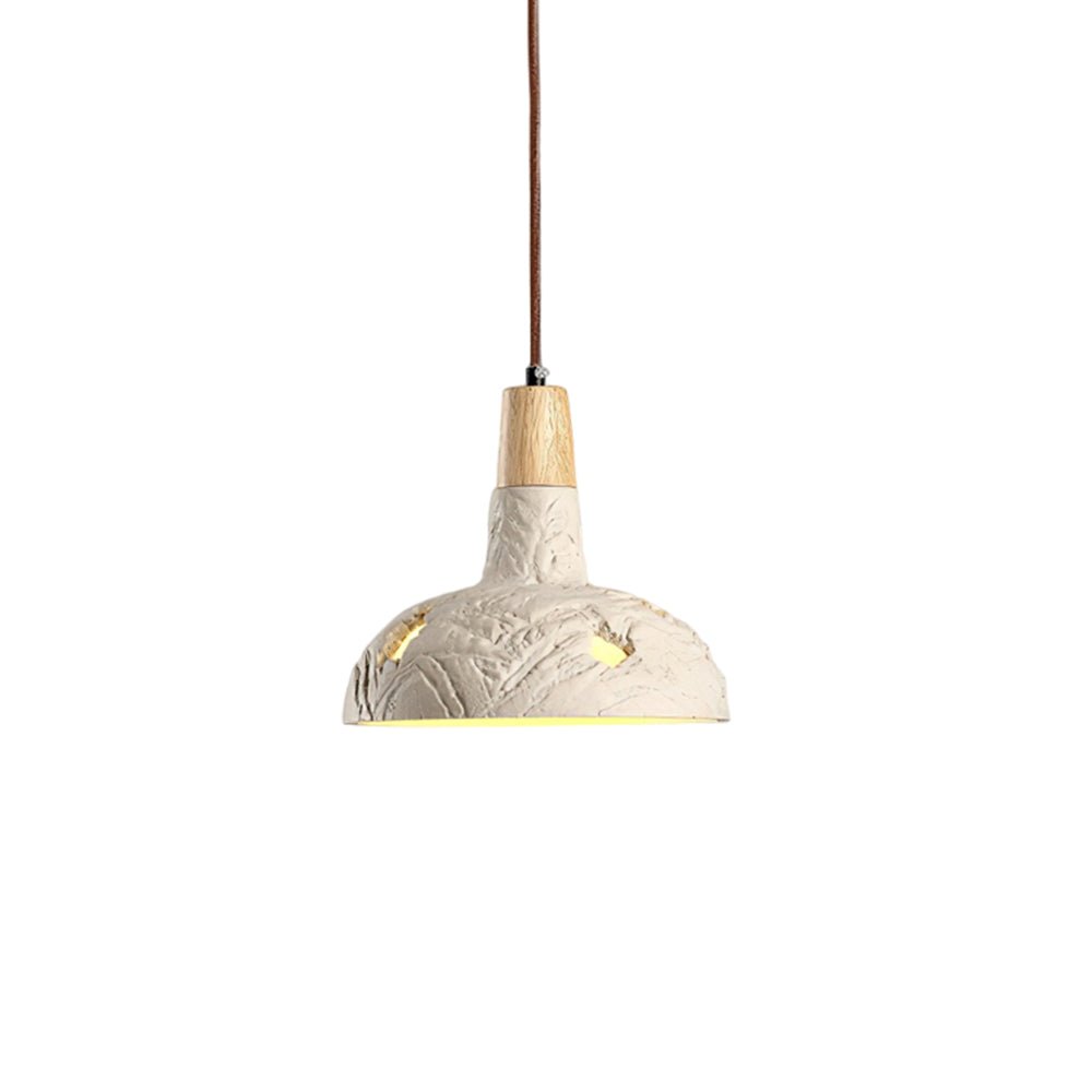Ormarion Nordic Art Carve Cement Pendant Lamp-Neutral Decor