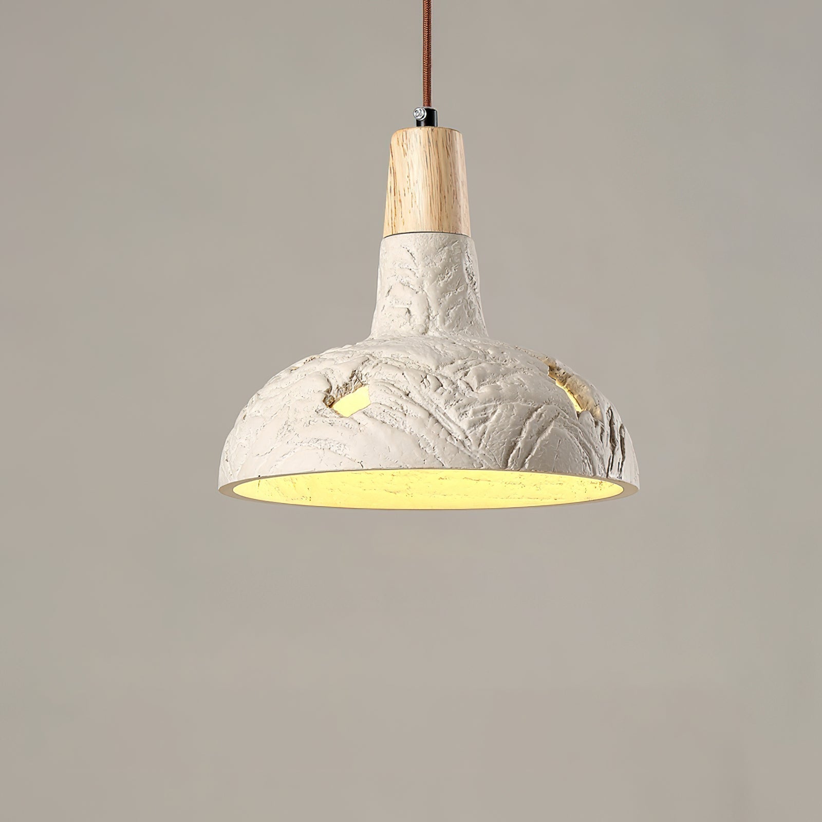 Ormarion Nordic Art Carve Cement Pendant Lamp-Neutral Decor