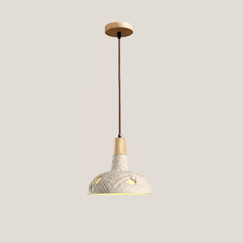 Ormarion Nordic Art Carve Cement Pendant Lamp-Neutral Decor