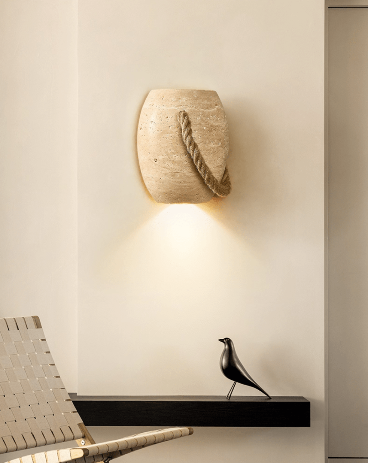 Wryn Rope Wall Light-Neutral Decor