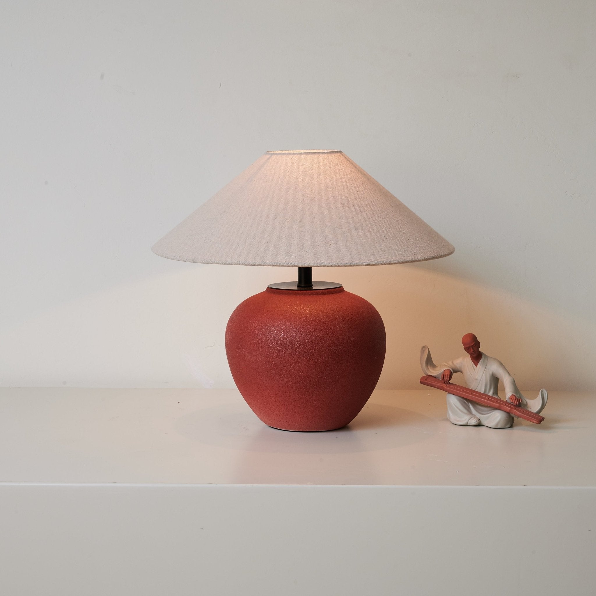 Kiara Minimalist Ceramics Table Lamp-Neutral Decor