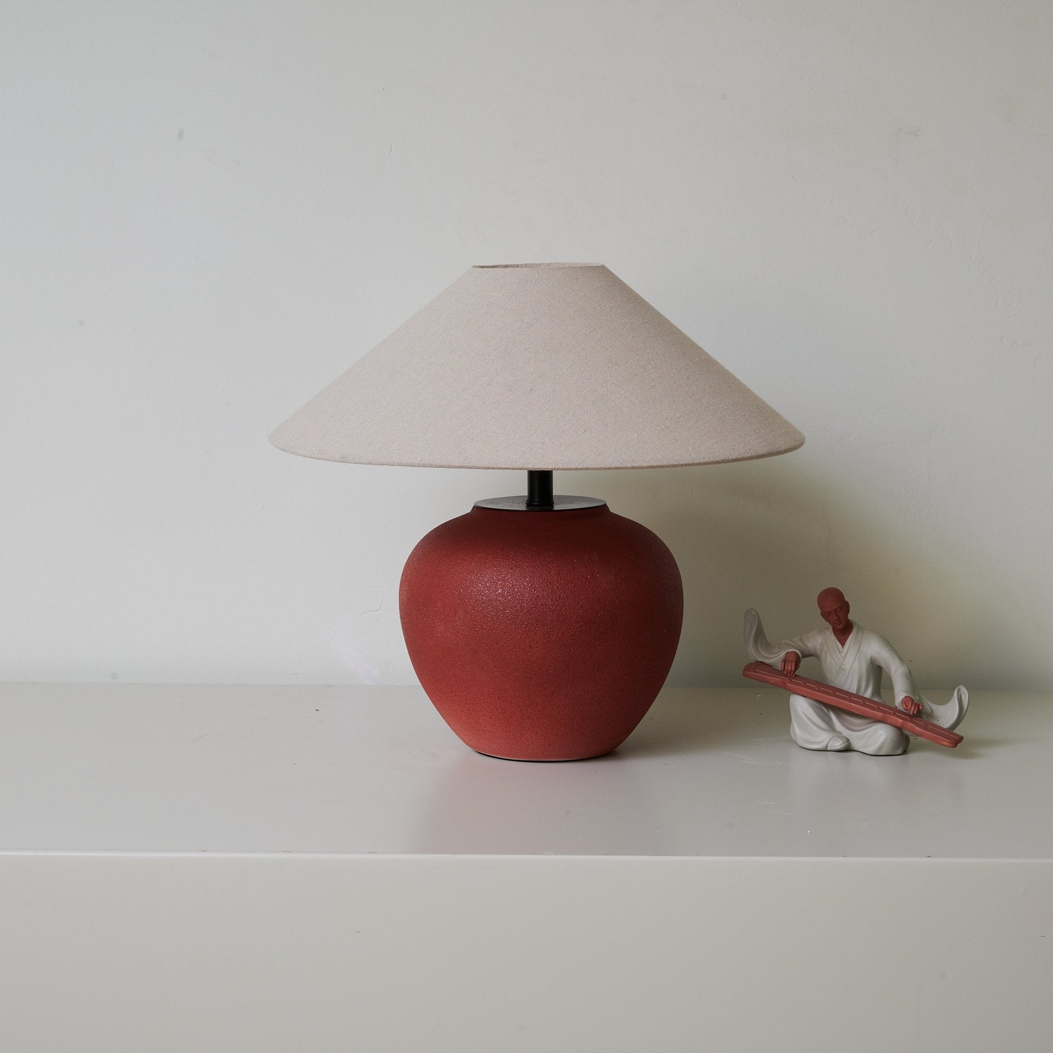 Kiara Minimalist Ceramics Table Lamp-Neutral Decor