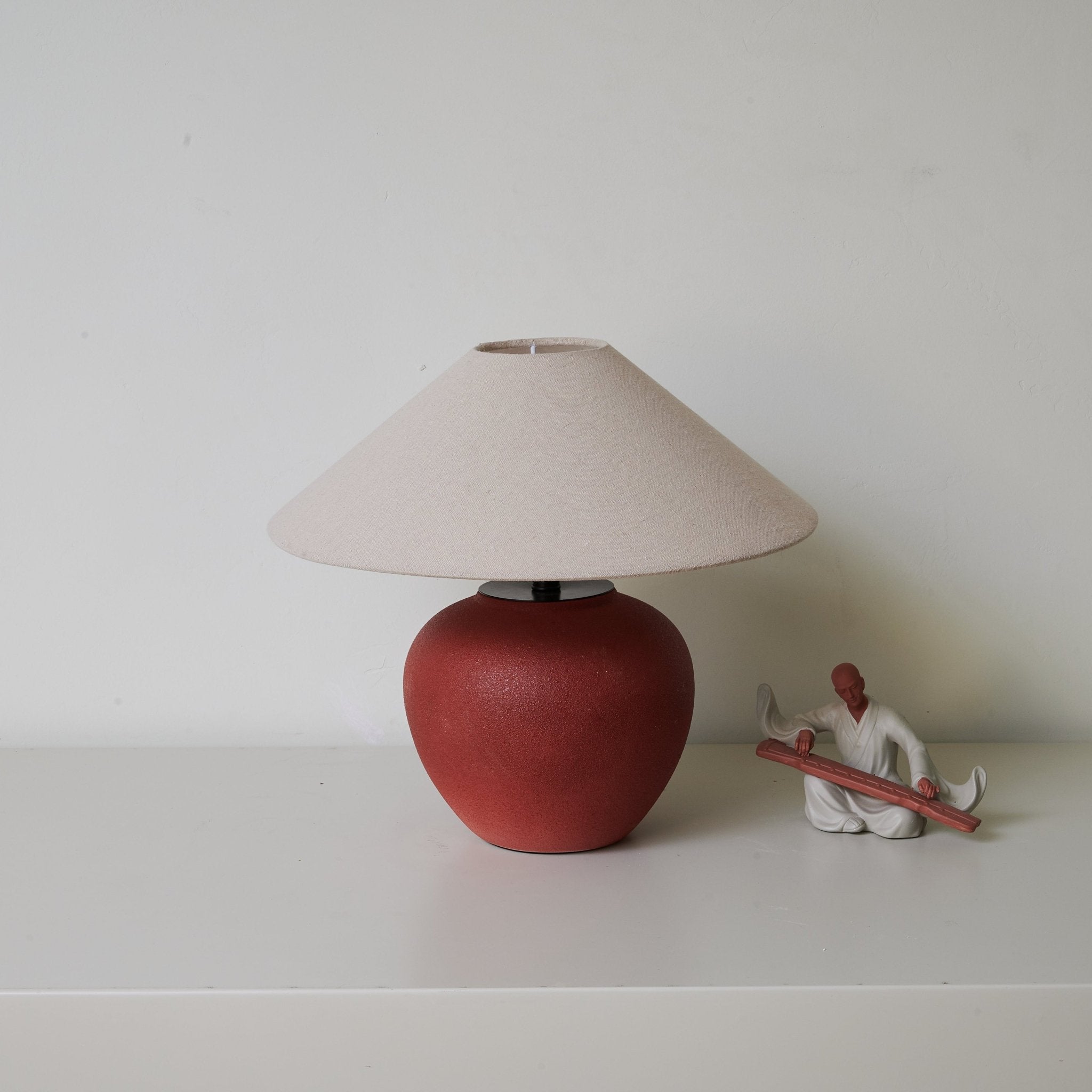 Kiara Minimalist Ceramics Table Lamp-Neutral Decor