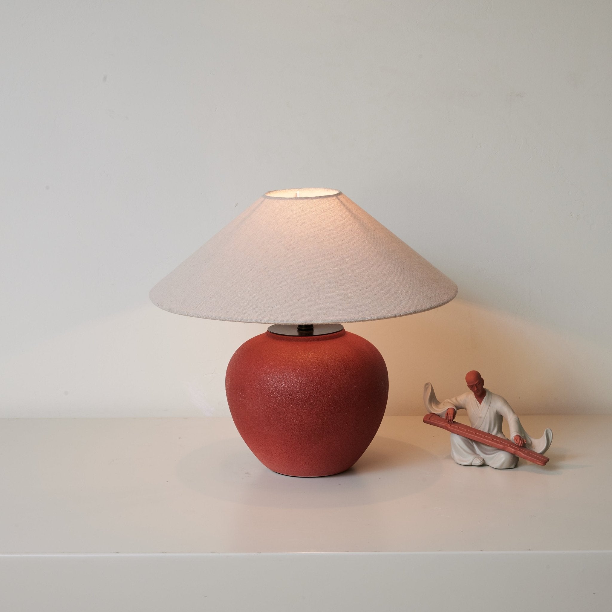 Kiara Minimalist Ceramics Table Lamp-Neutral Decor