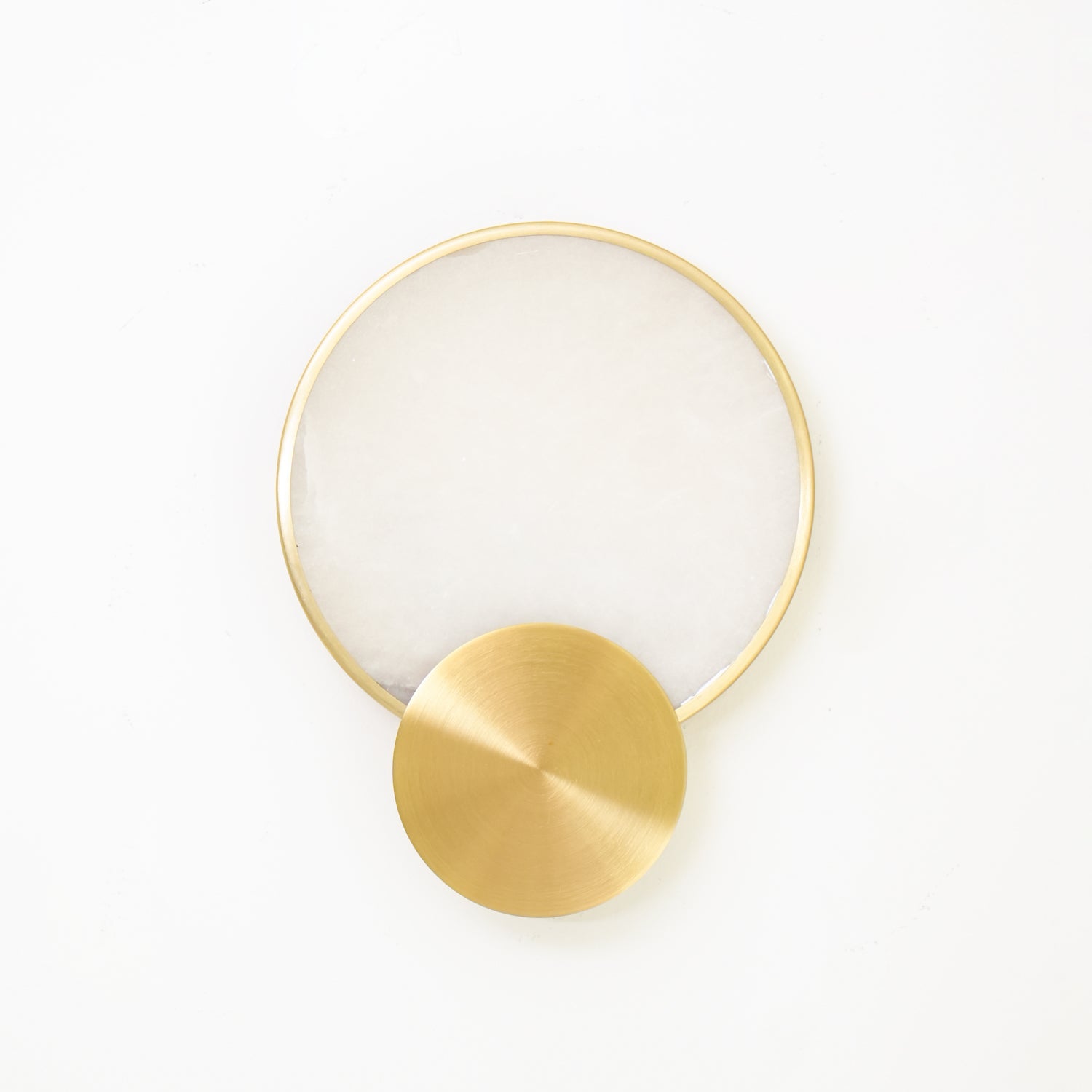 Myvelarae Circular Alabaster Wall Light-Neutral Decor