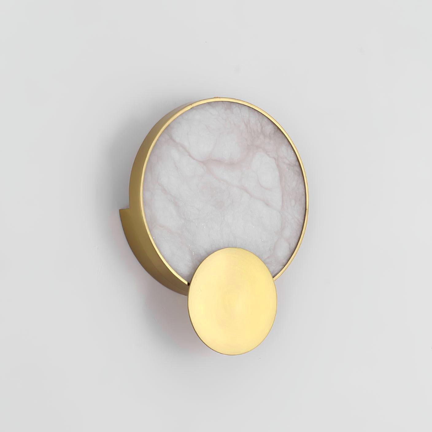 Myvelarae Circular Alabaster Wall Light-Neutral Decor