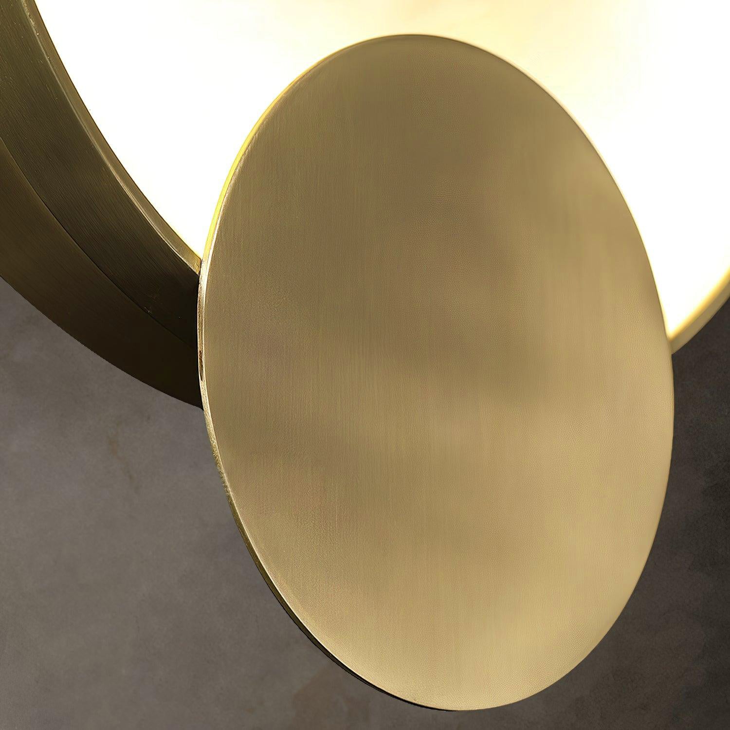 Myvelarae Circular Alabaster Wall Light-Neutral Decor