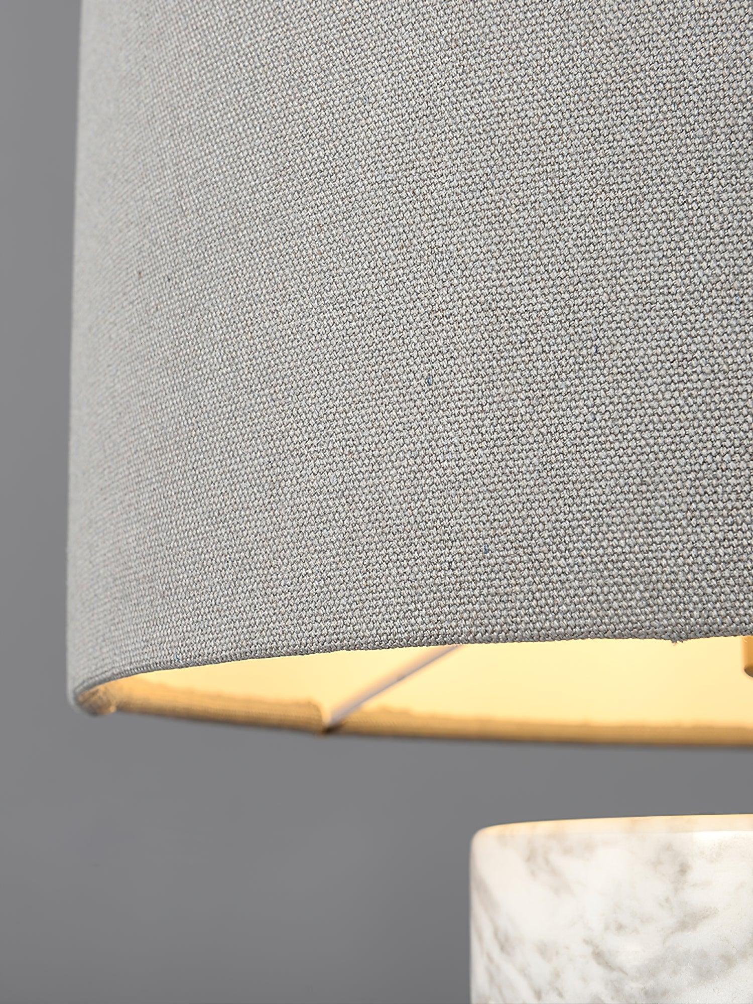 Xavi Marble Fabric Table Lamp-Neutral Decor