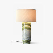 Xavi Marble Fabric Table Lamp-Neutral Decor