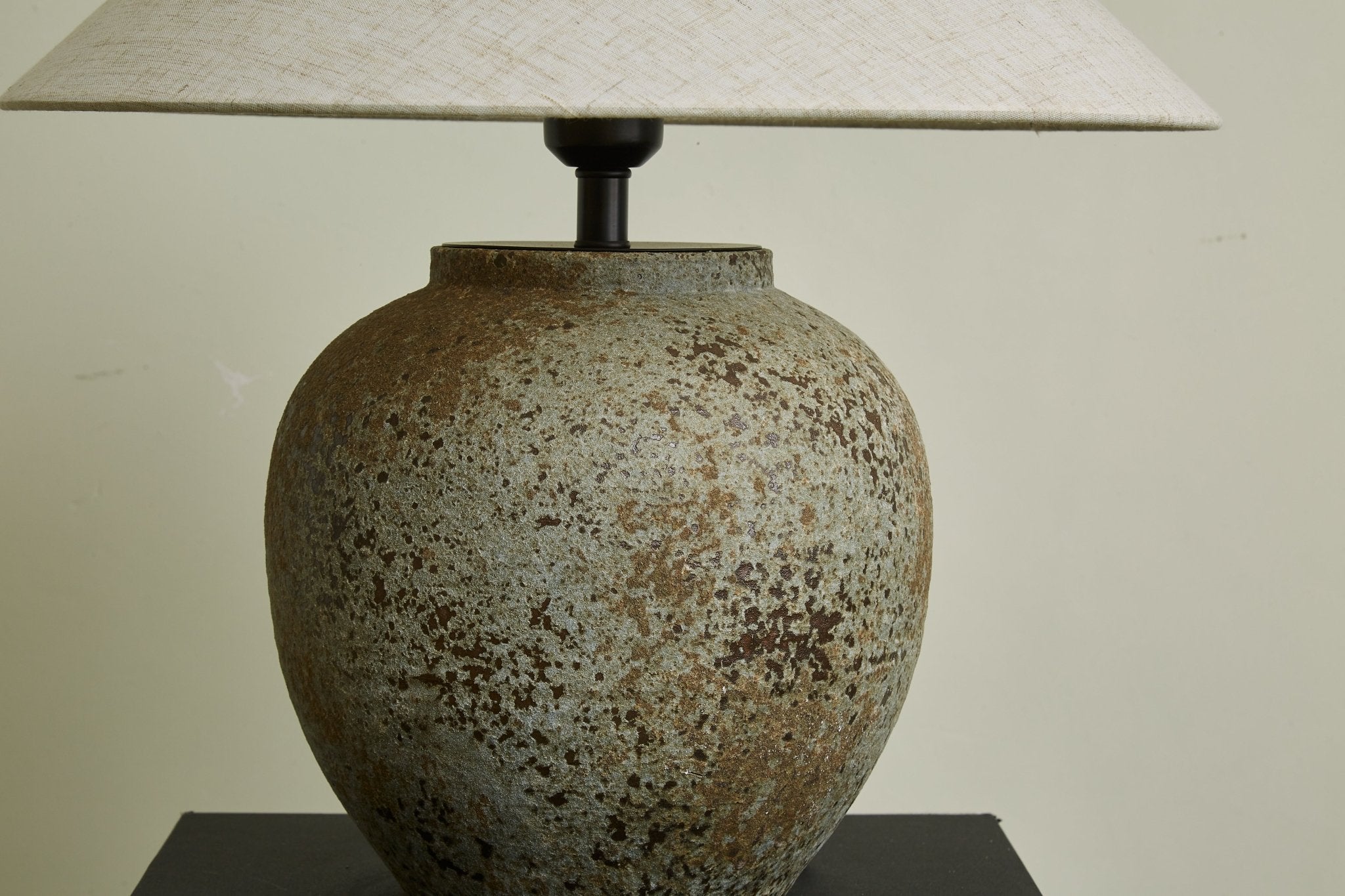 Wells Rustic Ceramic Table Lamp-Neutral Decor