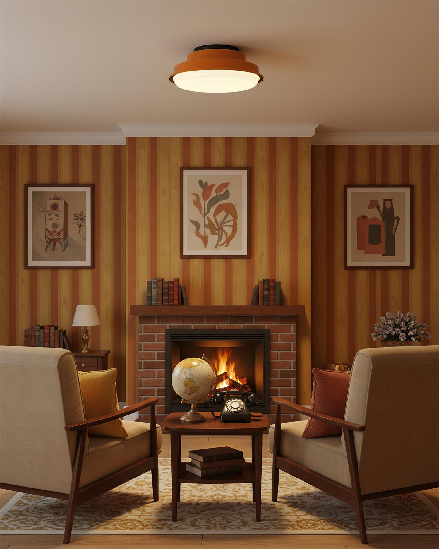 Tavian Flush Mount Ceiling Lamp