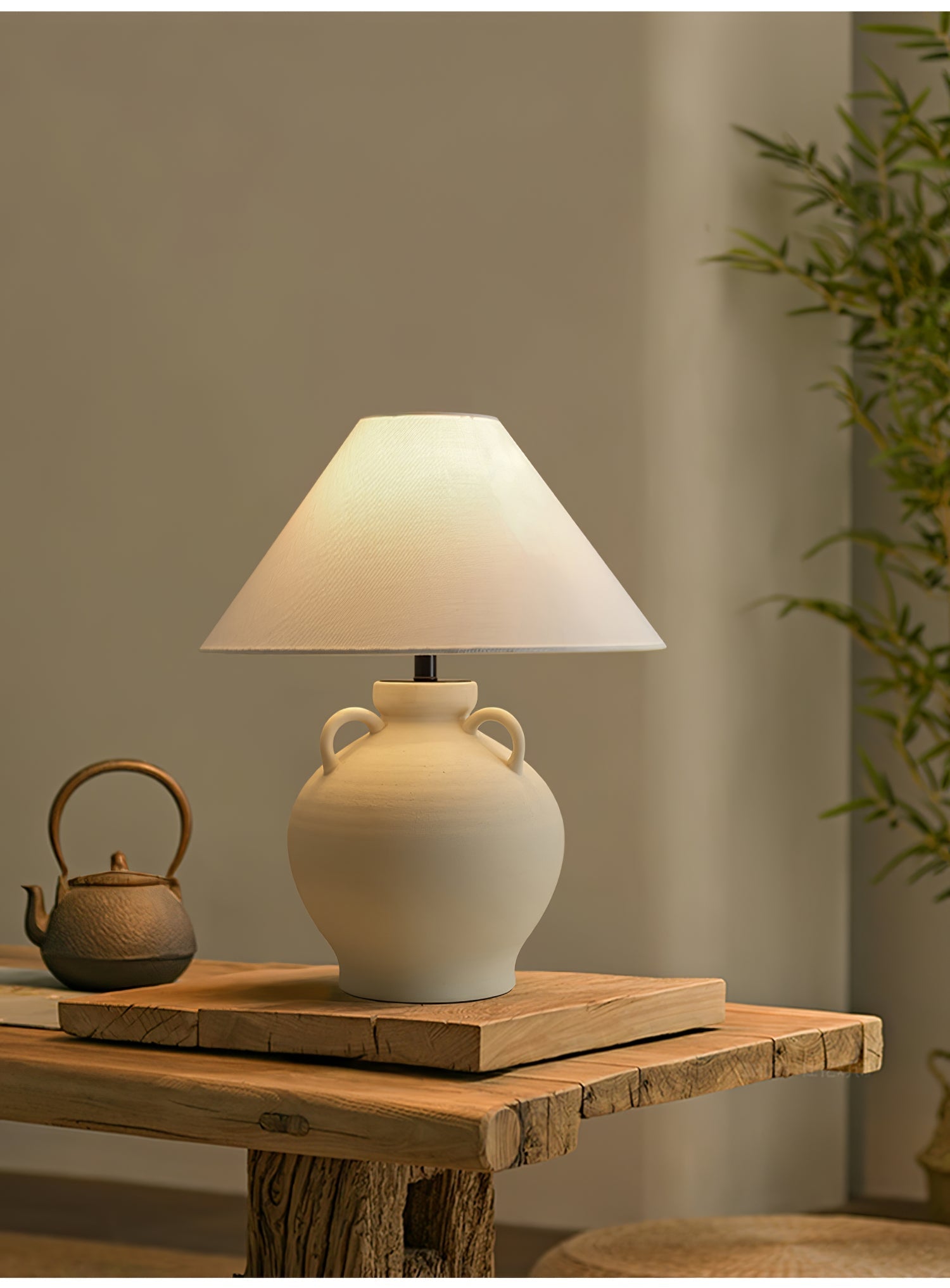 Joyce Modern Ceramics Table Lamp-Neutral Decor