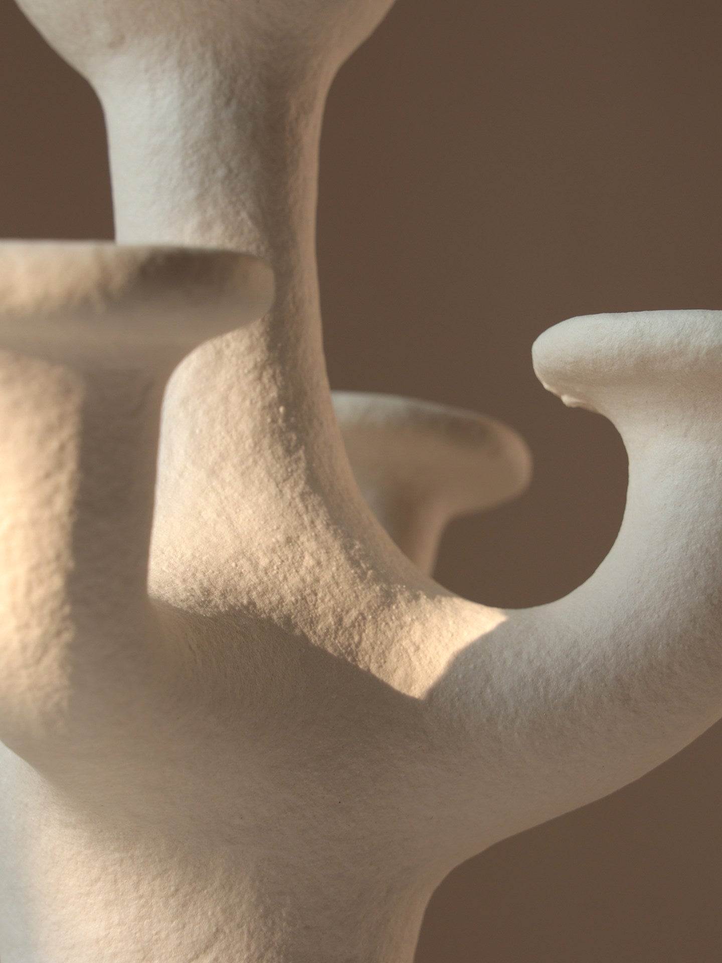 Terracotta Tree Candelabra-Neutral Decor