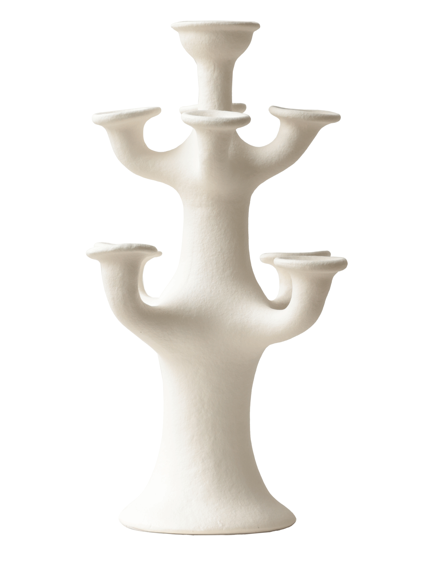 Terracotta Tree Candelabra-Neutral Decor