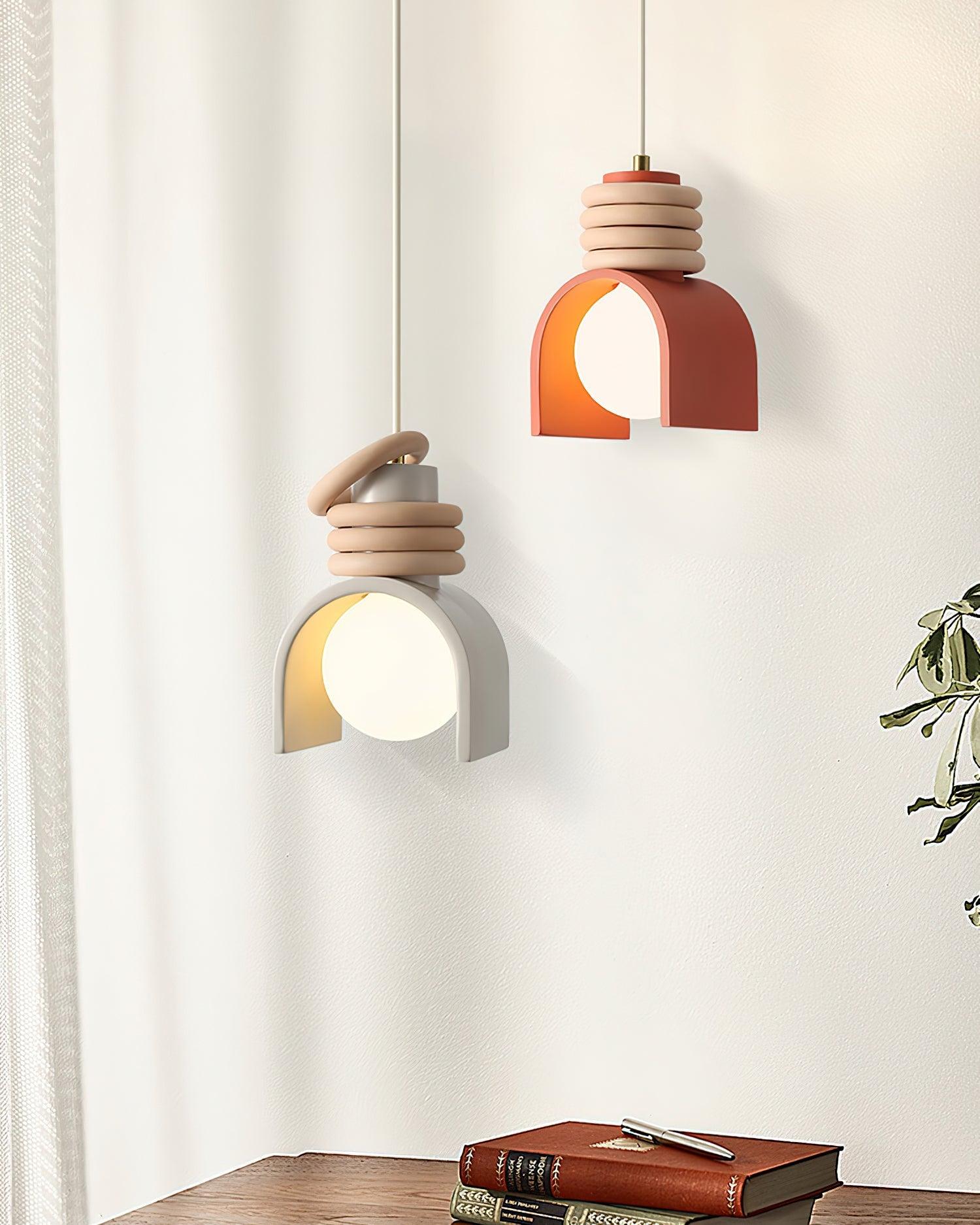 Uvian Contemporary Glass Pendant Light-Neutral Decor