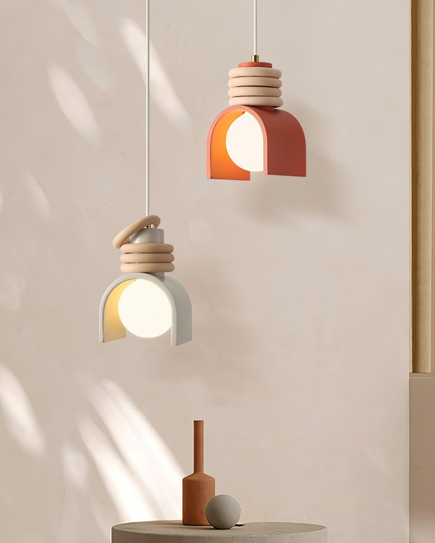 Uvian Contemporary Glass Pendant Light-Neutral Decor