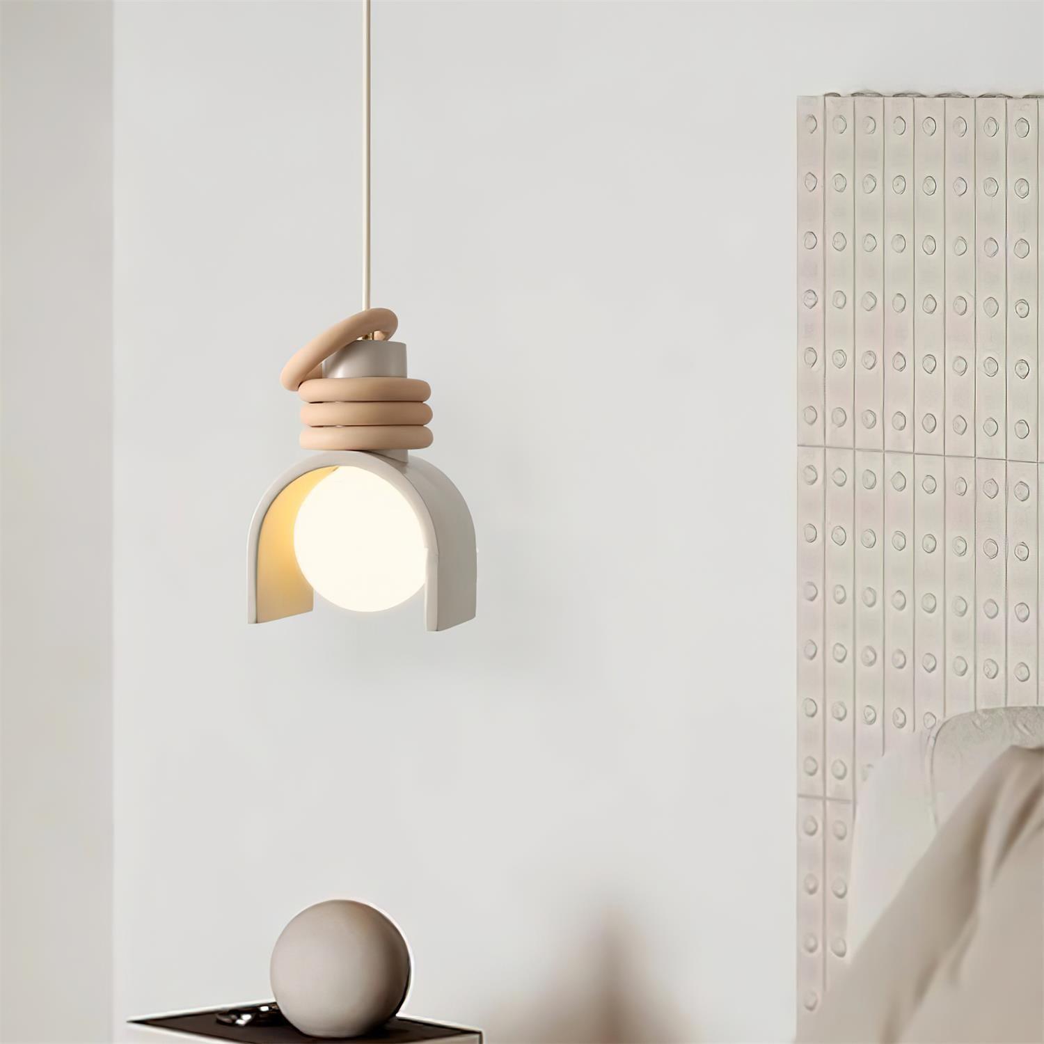 Uvian Contemporary Glass Pendant Light-Neutral Decor