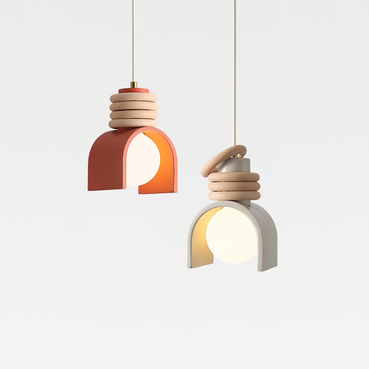 Uvian Contemporary Glass Pendant Light-Neutral Decor